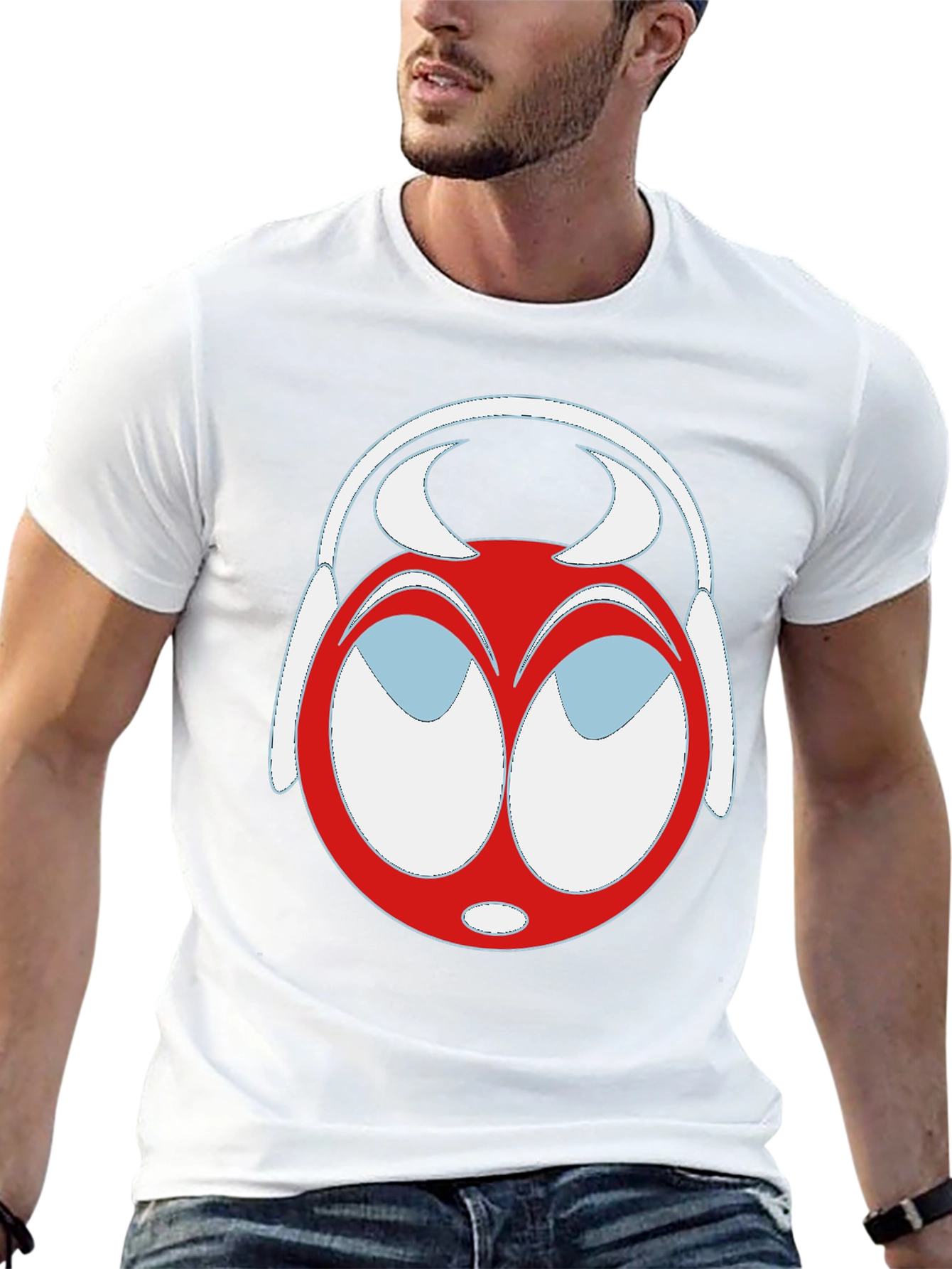 Cartoon Headphone T-Shirt - Unique Graphic Tee