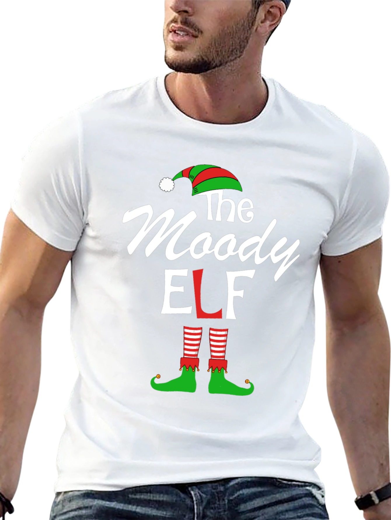 Moody Elf Christmas T-Shirt