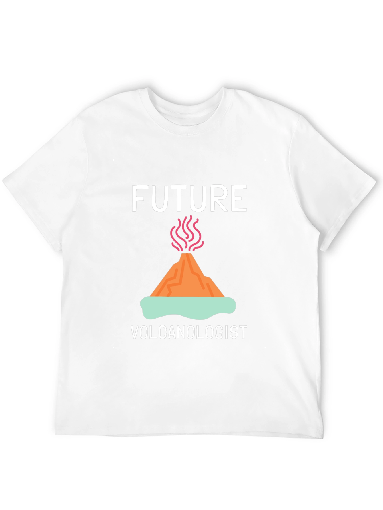 Future Volcanologist T-Shirt - Black Crew Neck Tee
