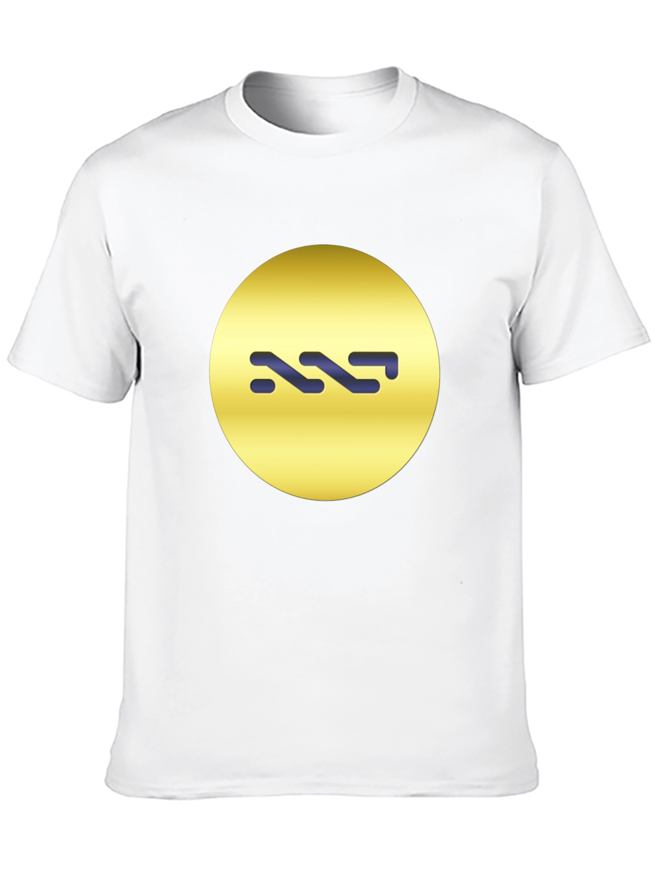 Stylish Black Tee with Abstract Circle Graphic