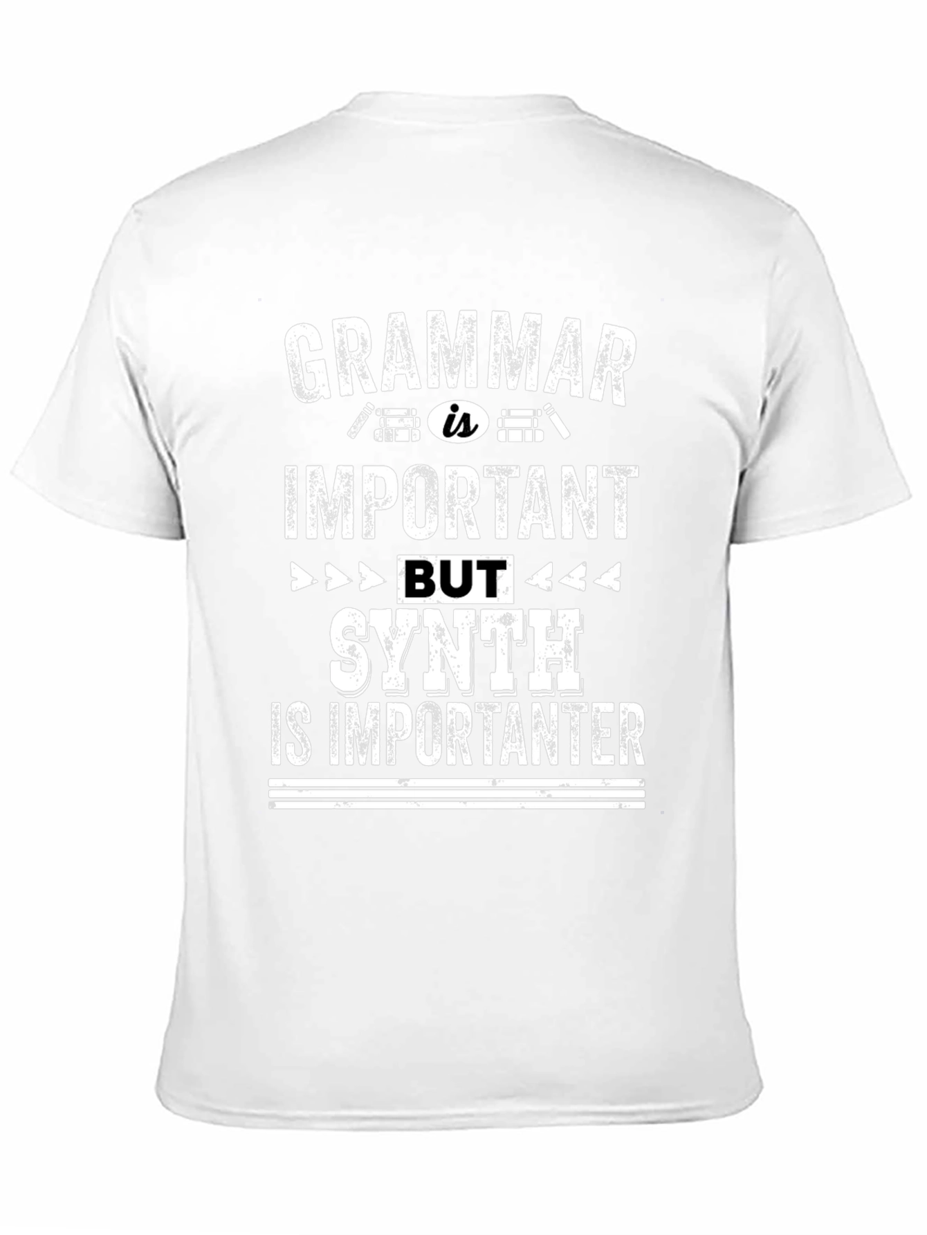 Grammar Vs. Synth Pun T-Shirt