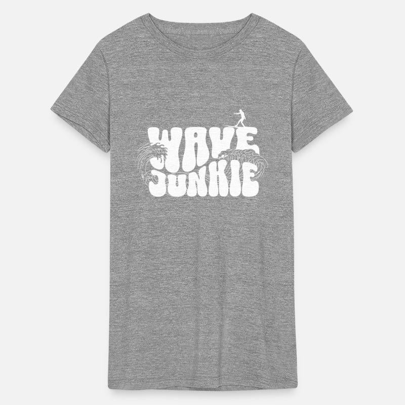 Wave Junkie - Surfer Silhouette Art