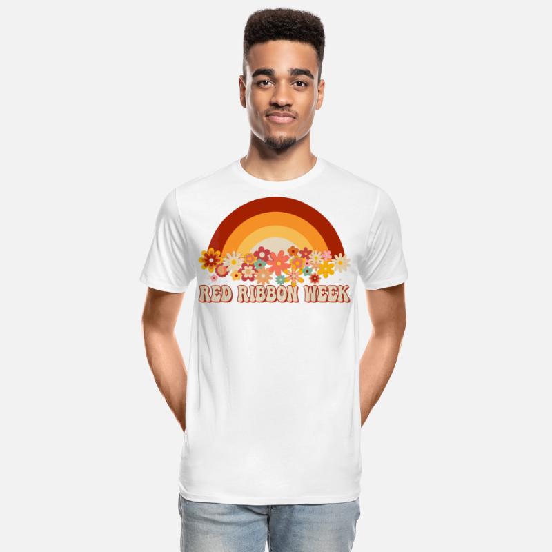 We Wear Red For Red Ribbon Week Awareness Rainbow