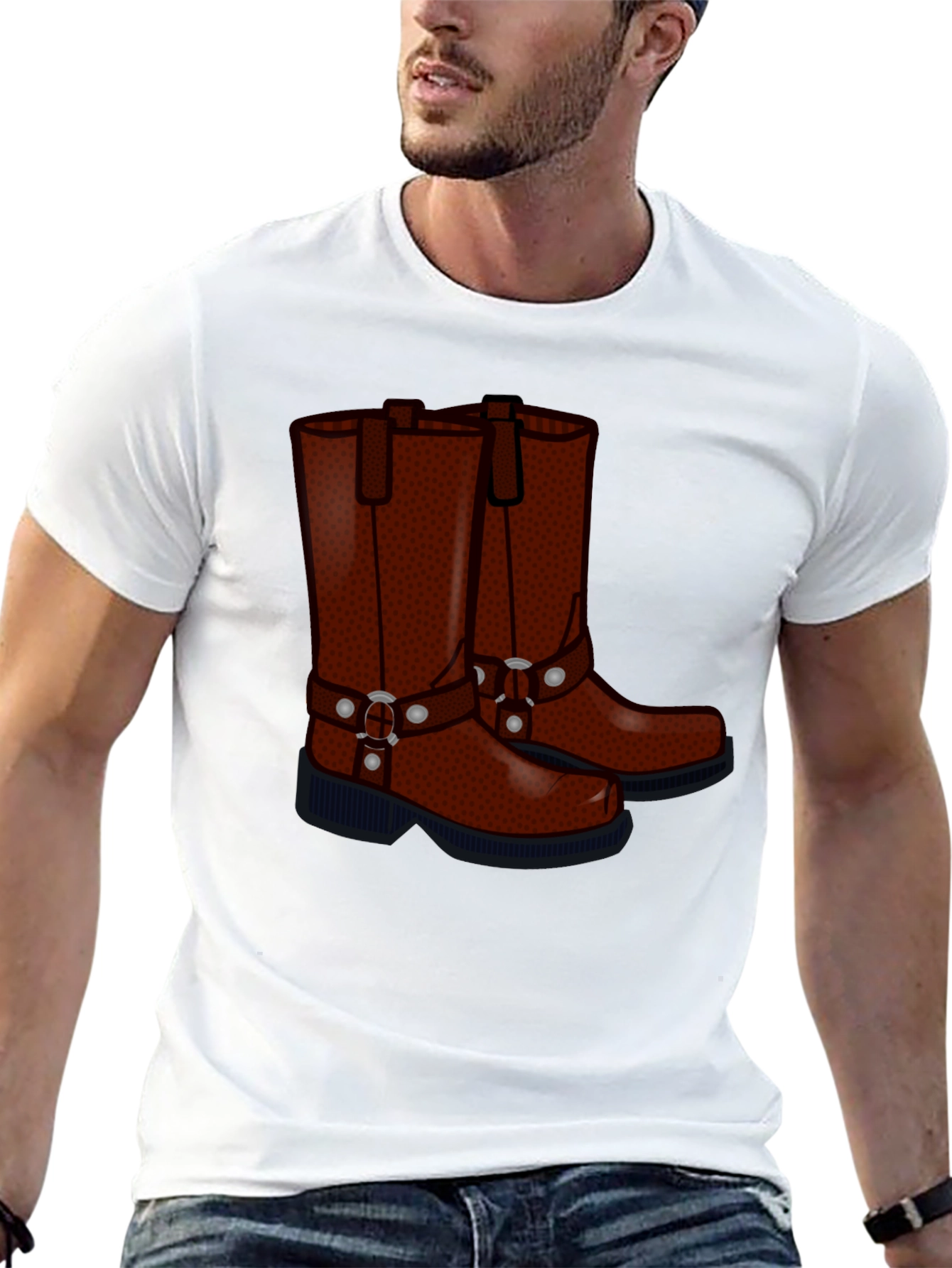 Cowboy Boots Graphic T-Shirt - Western Style Tee