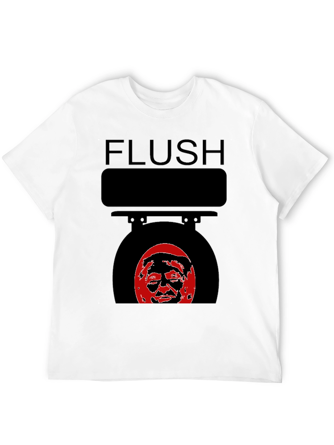 Flush Toilet T-Shirt Anti Trump Political Humor