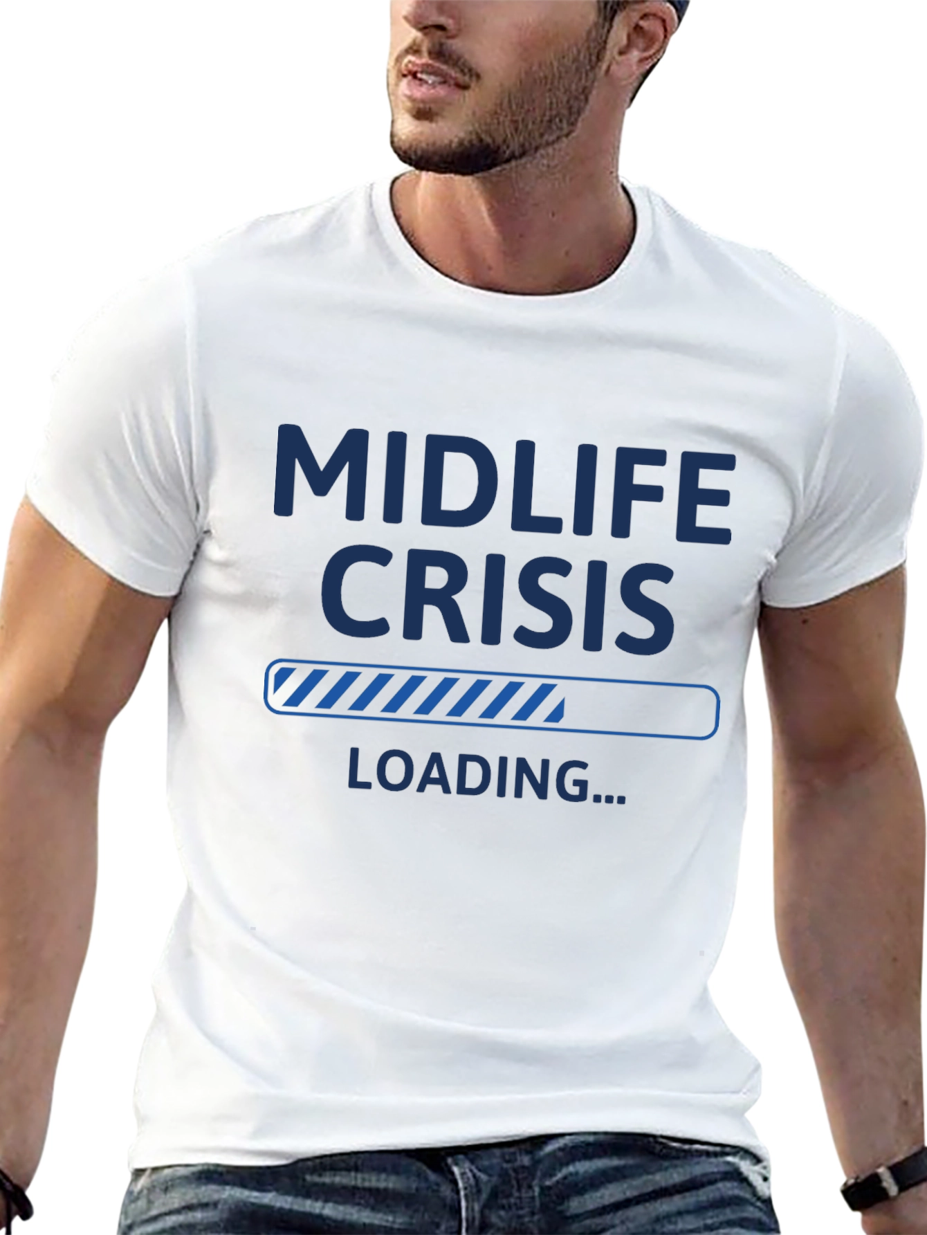 Midlife Crisis Loading T-Shirt - Funny Mens Tee