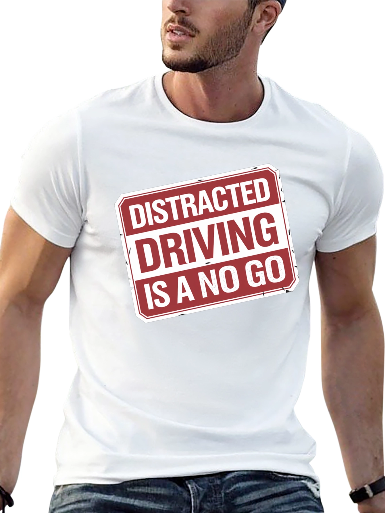 Distracted Driving No Go Graphic Tee