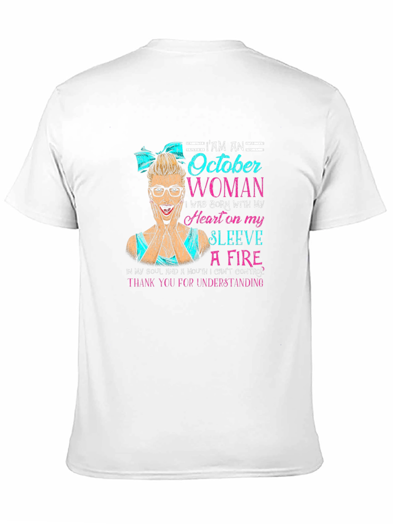 October Woman Graphic T-Shirt - Birthday Gift