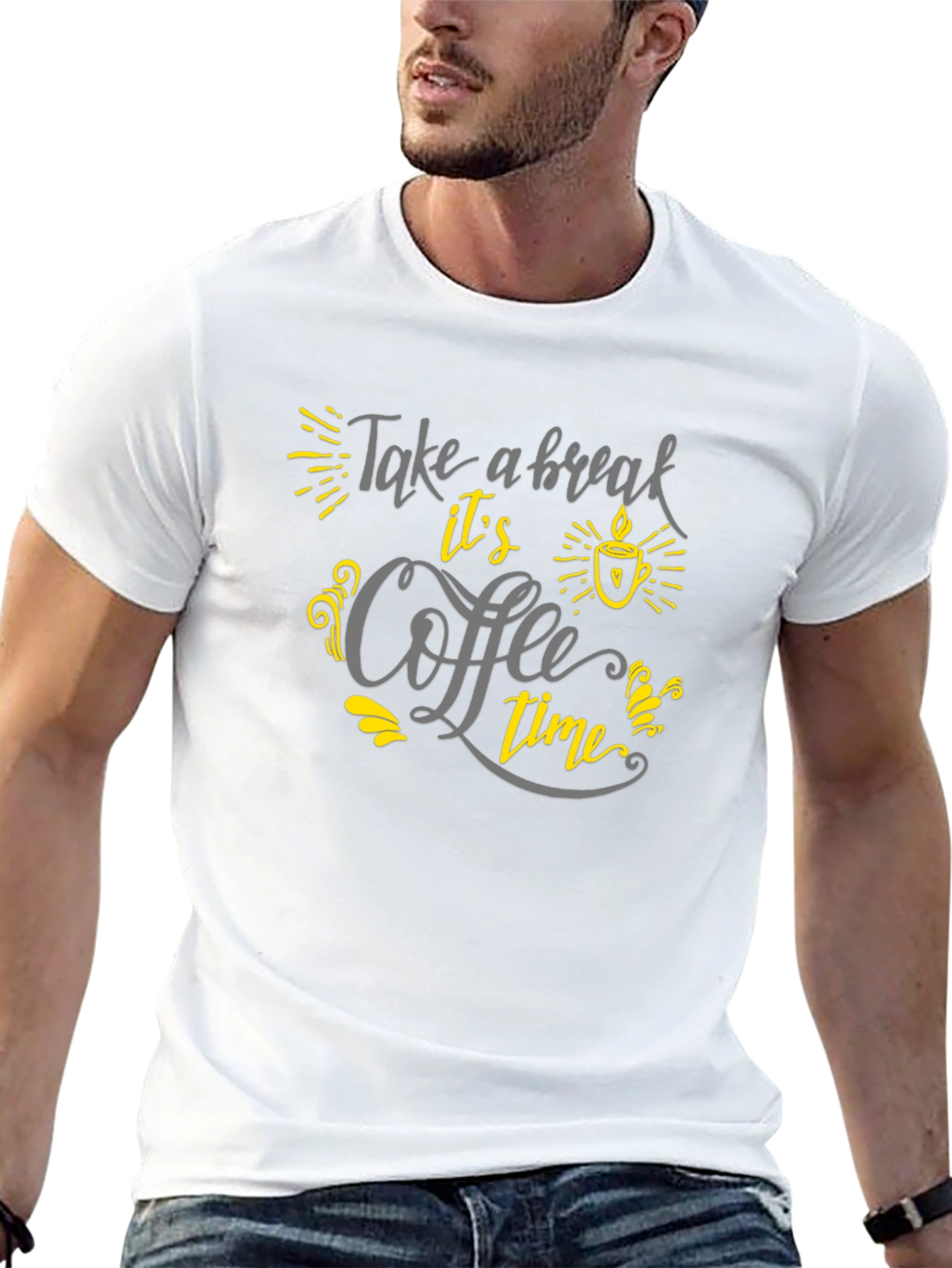 Take A Break Coffee Time Graphic Tee