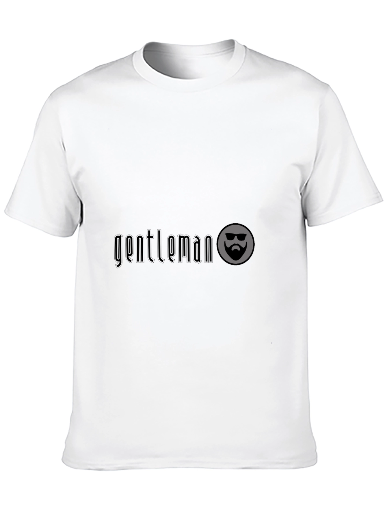 Gentleman Black T-Shirt with Cool Logo