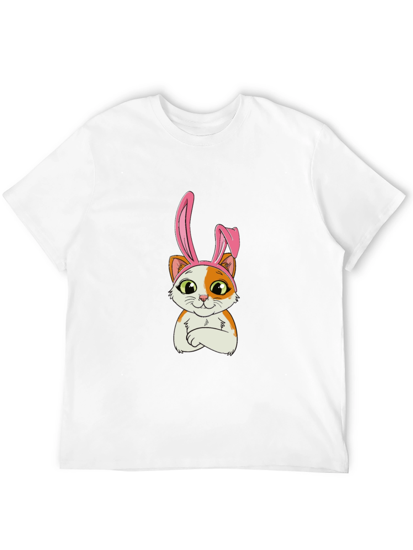 Cat Bunny Ears Graphic T-Shirt
