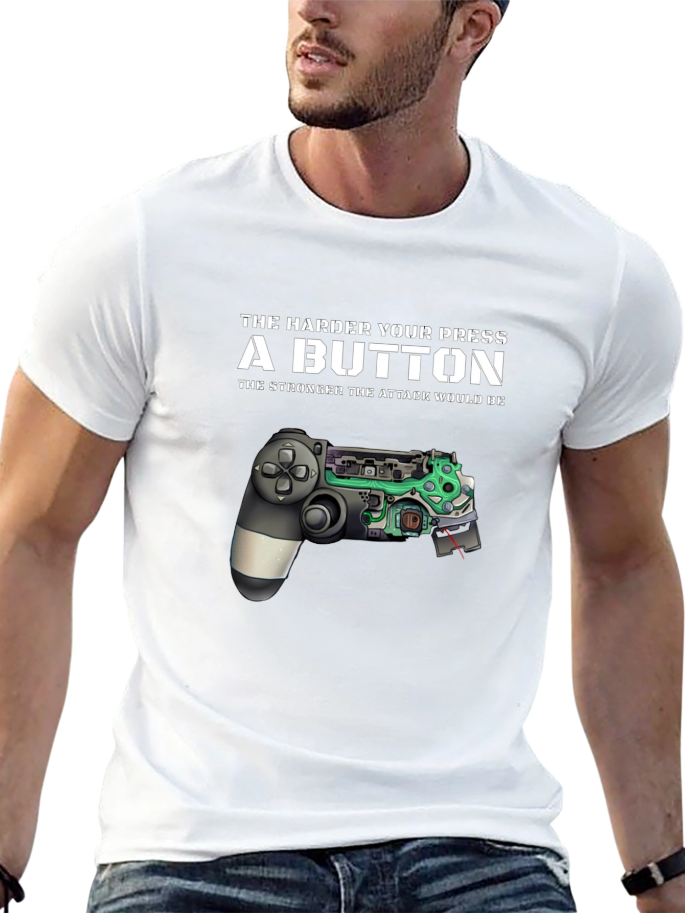 The Harder You Press a Button Gamer T-Shirt
