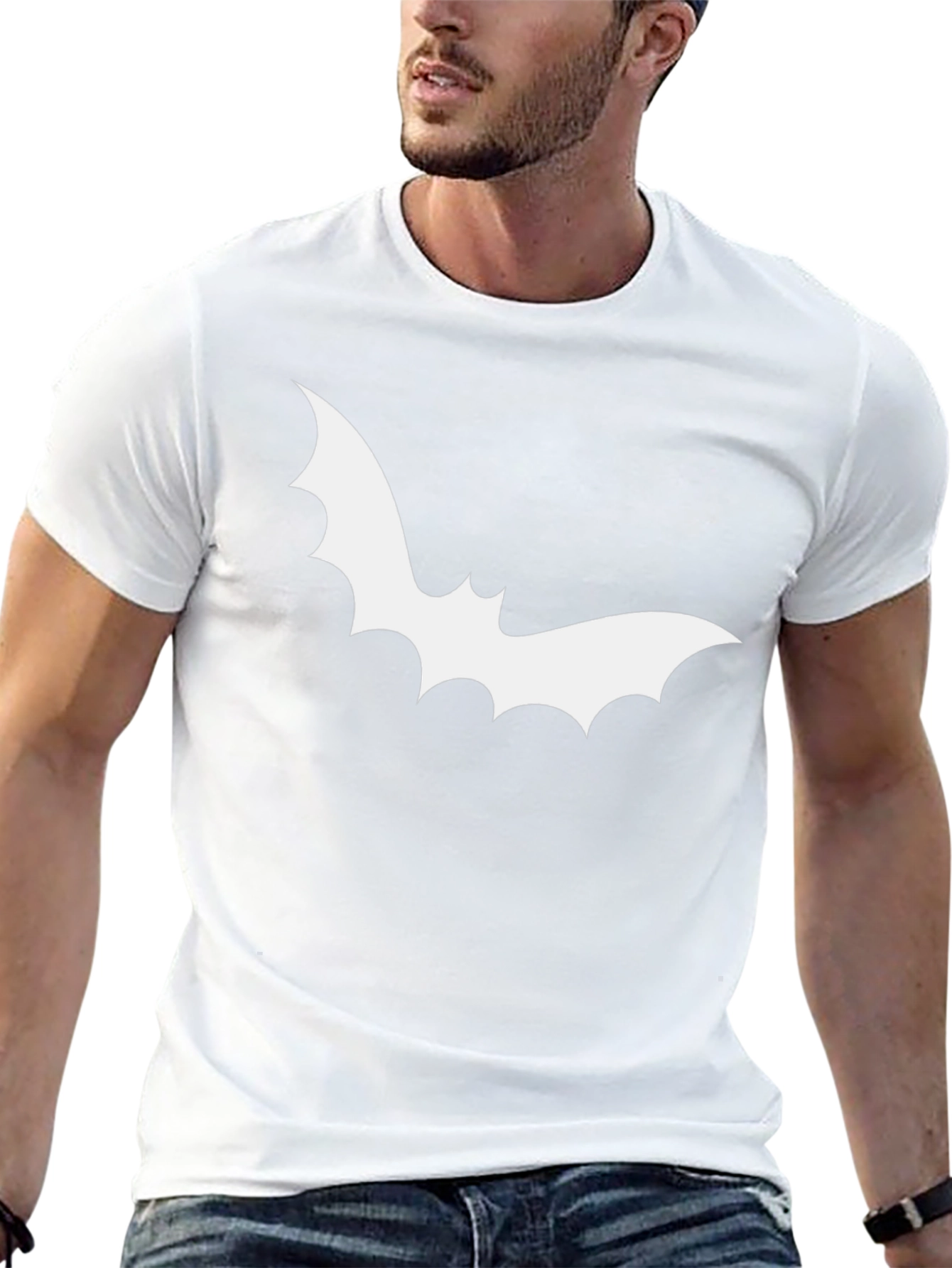 Mens Halloween Bat Graphic T-Shirt