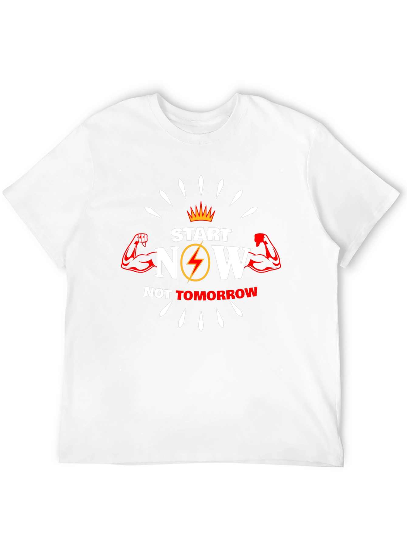 Start Now T-Shirt - Motivational Fitness Tee