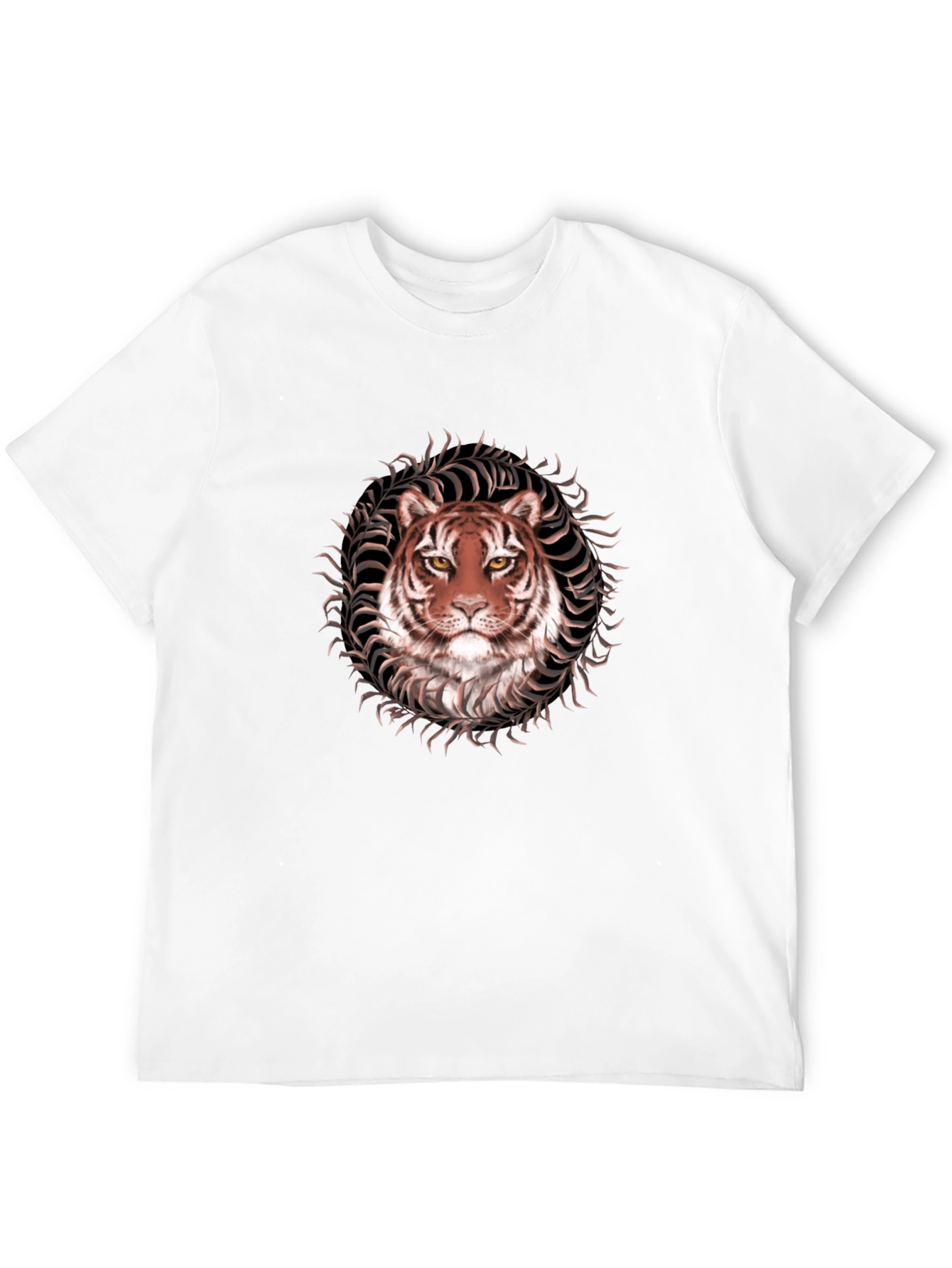 Tiger Graphic Tee - Black Stylish Animal Print