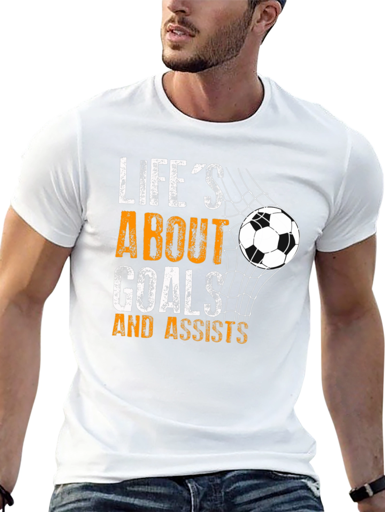 Lifes About Goals & Assists Soccer T-Shirt
