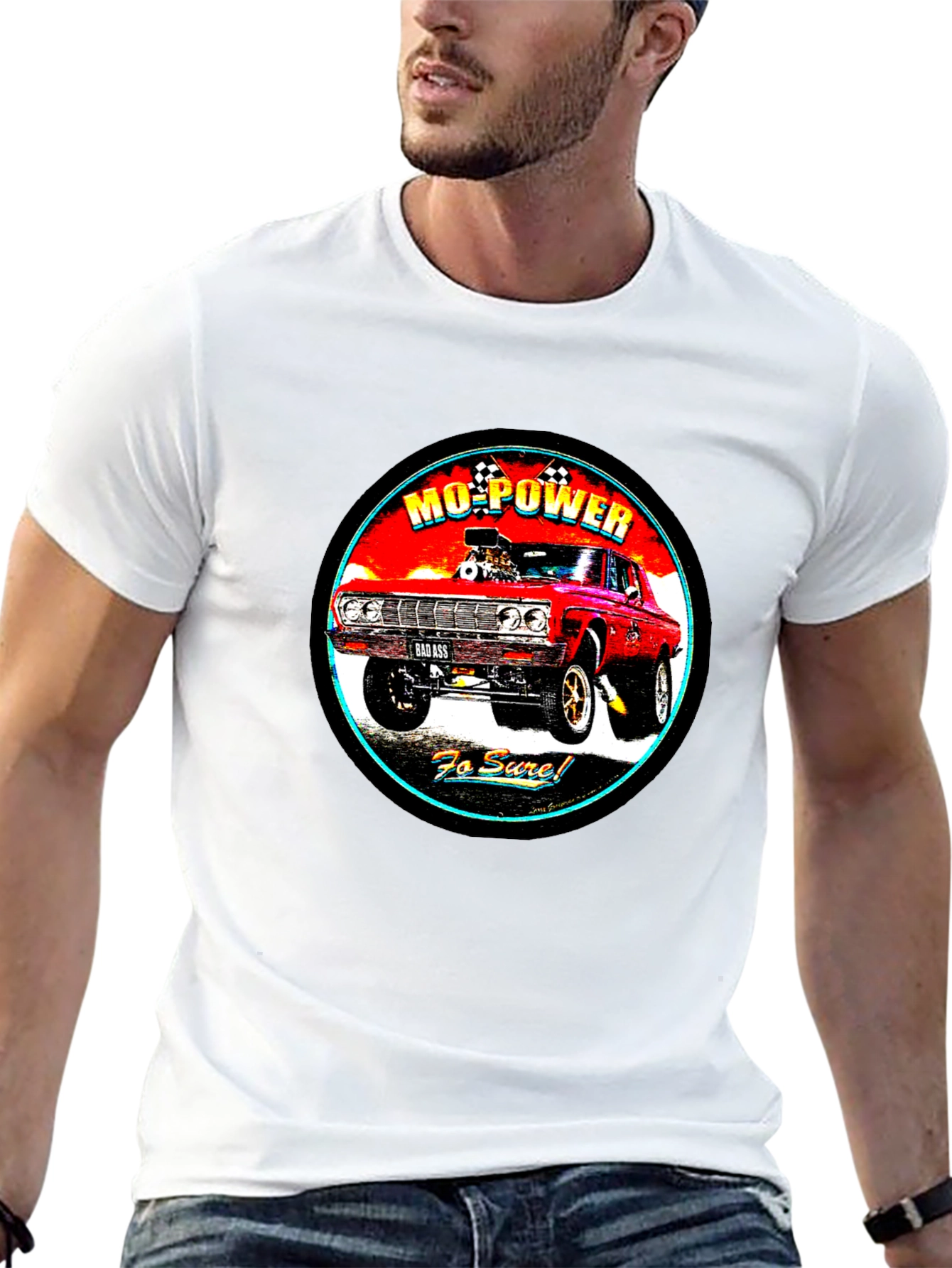 Mo-Power Classic Car Graphic T-Shirt