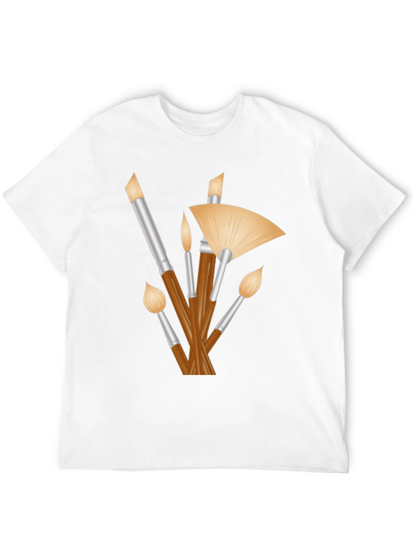 Paint Brush Graphic Tee - Artistic Style