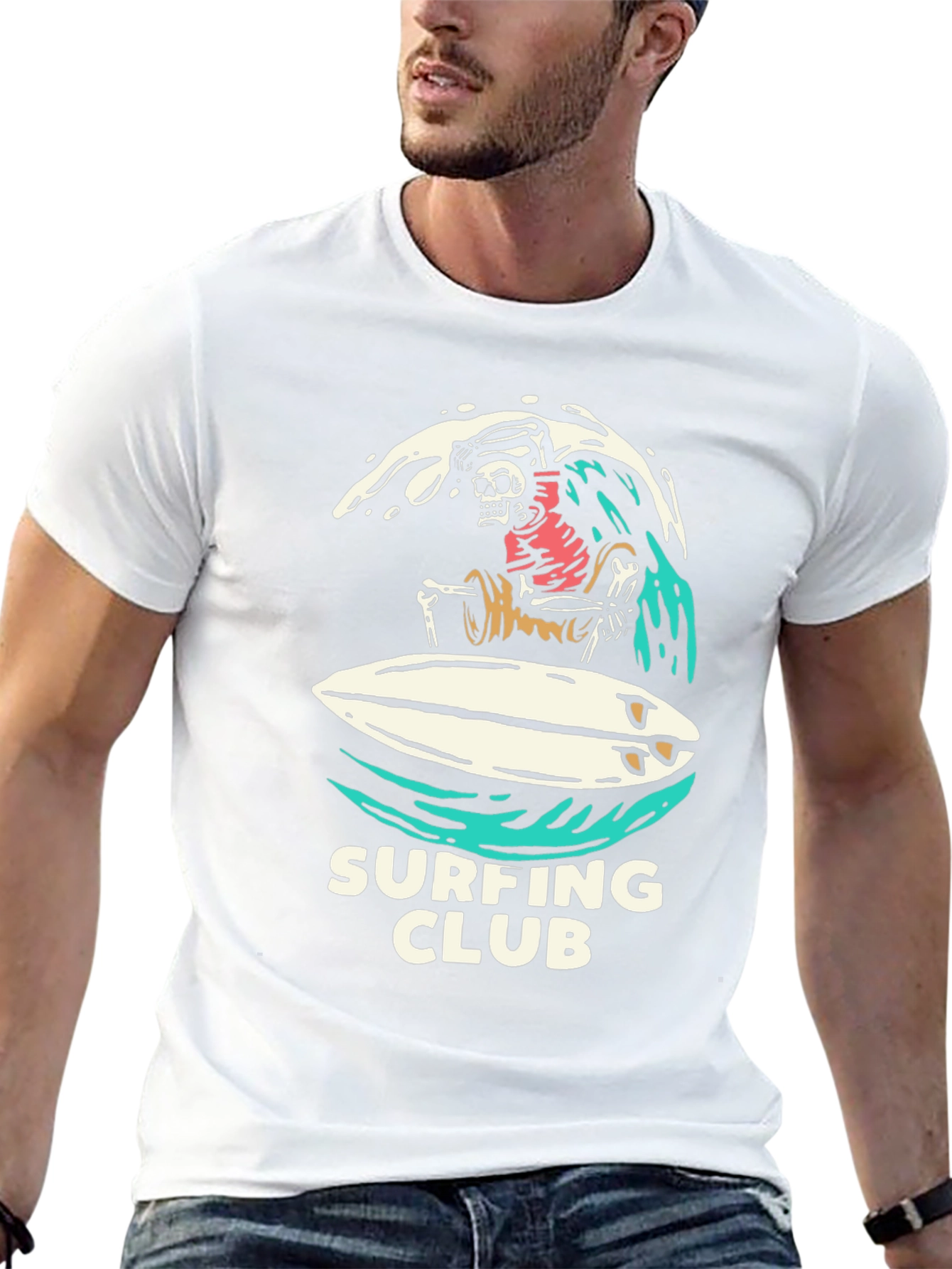 Surfing Club Skeleton T-Shirt
