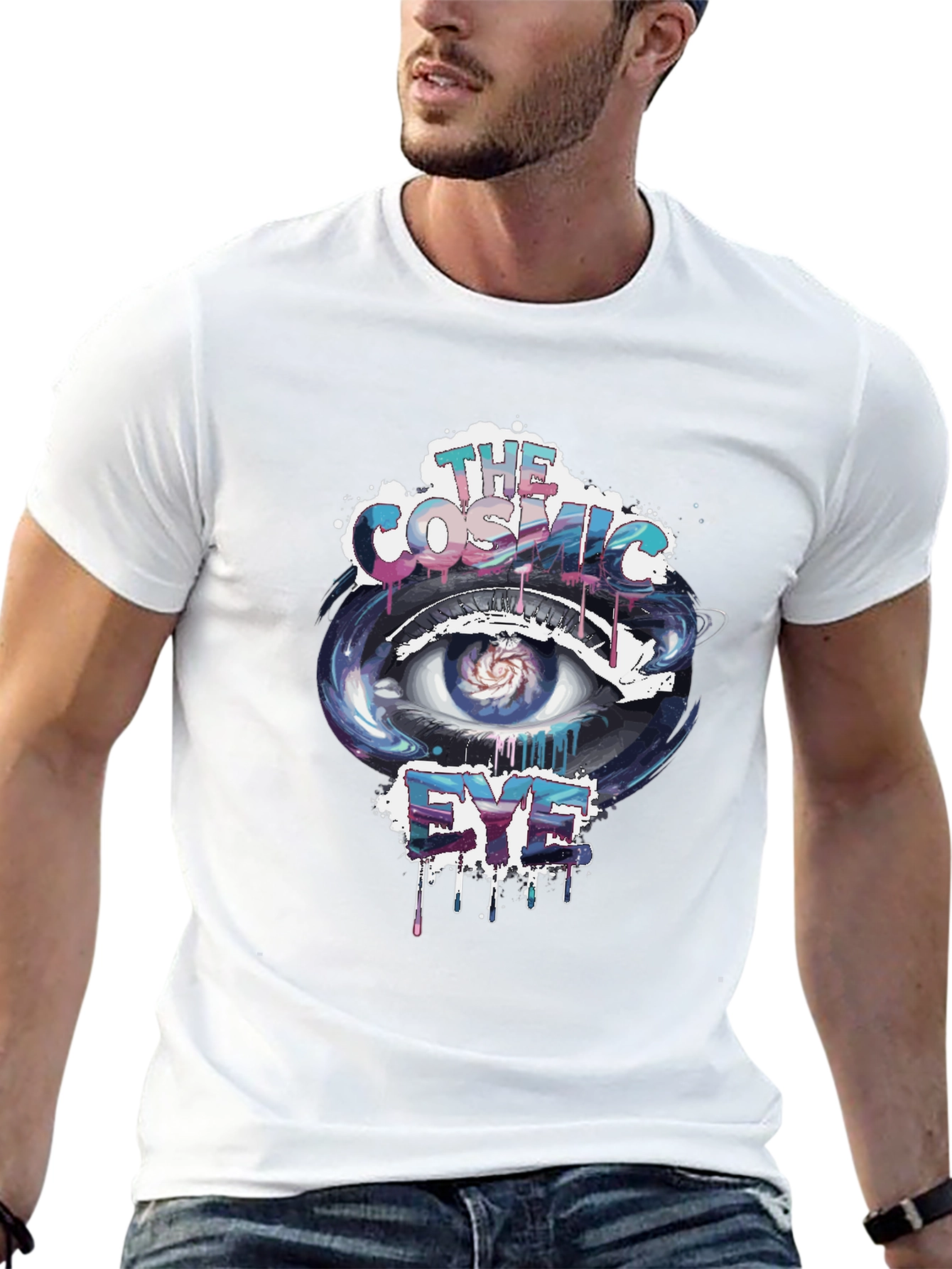 Cosmic Eye Graphic Print T-Shirt