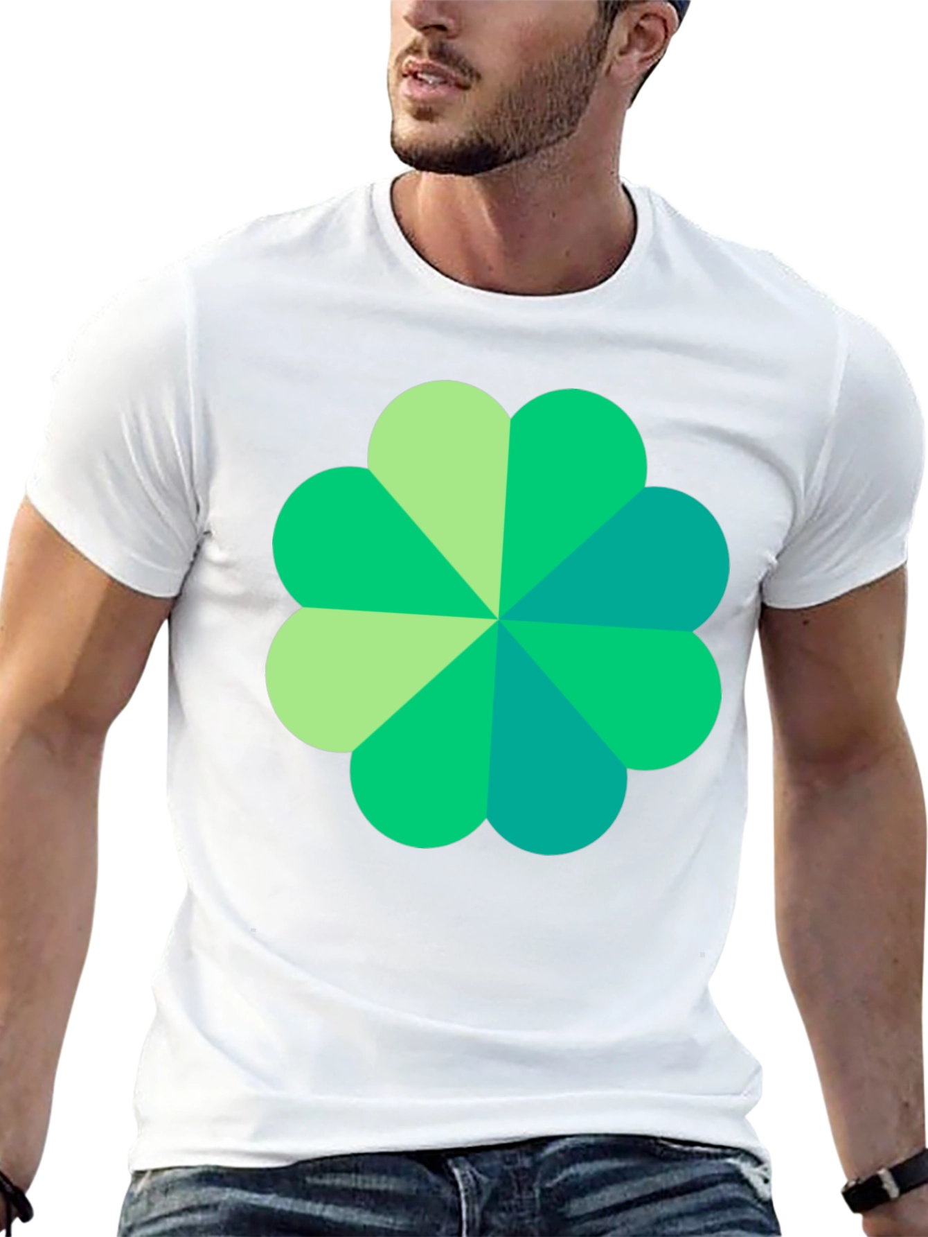 Shamrock Graphic Black T-Shirt Lucky Style