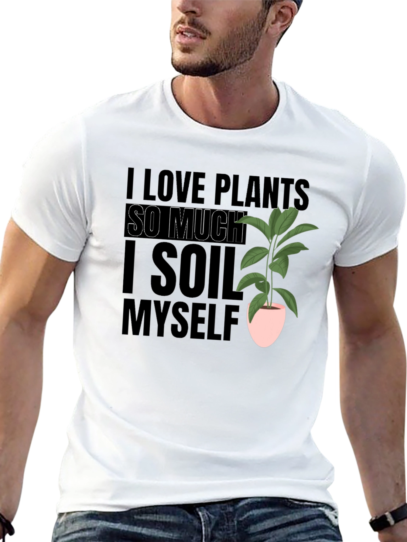 I Love Plants T-Shirt Funny Gardening Tee