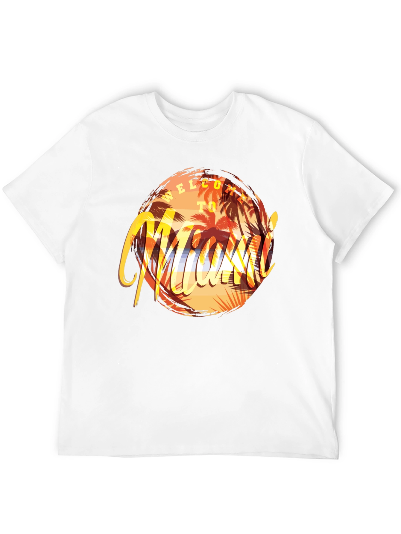 Welcome to Miami T-Shirt - Graphic Print Tee