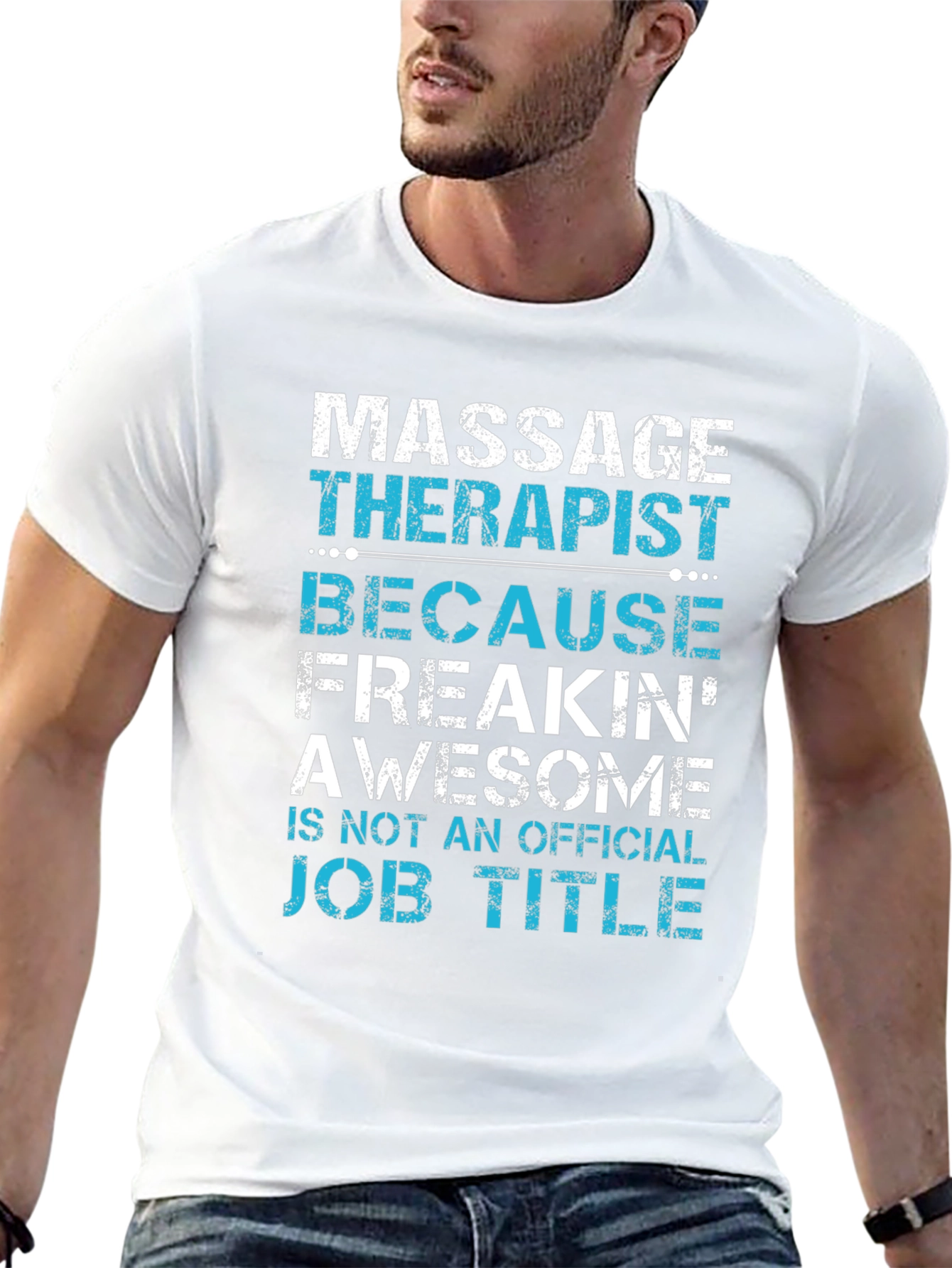 Massage Therapist Funny Job Title Graphic Tee