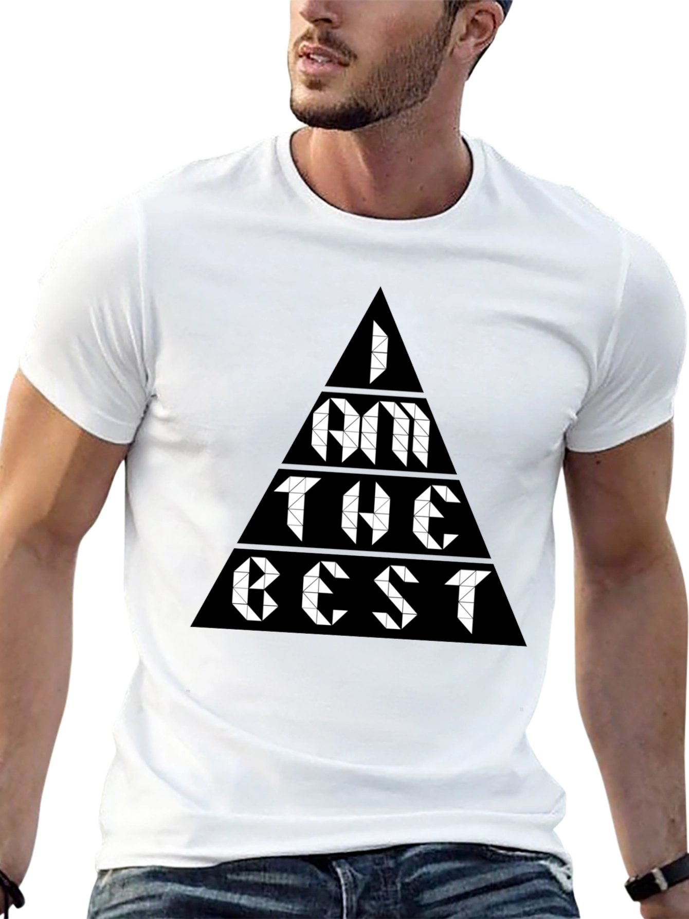 I Am The Best Triangle Graphic Tee
