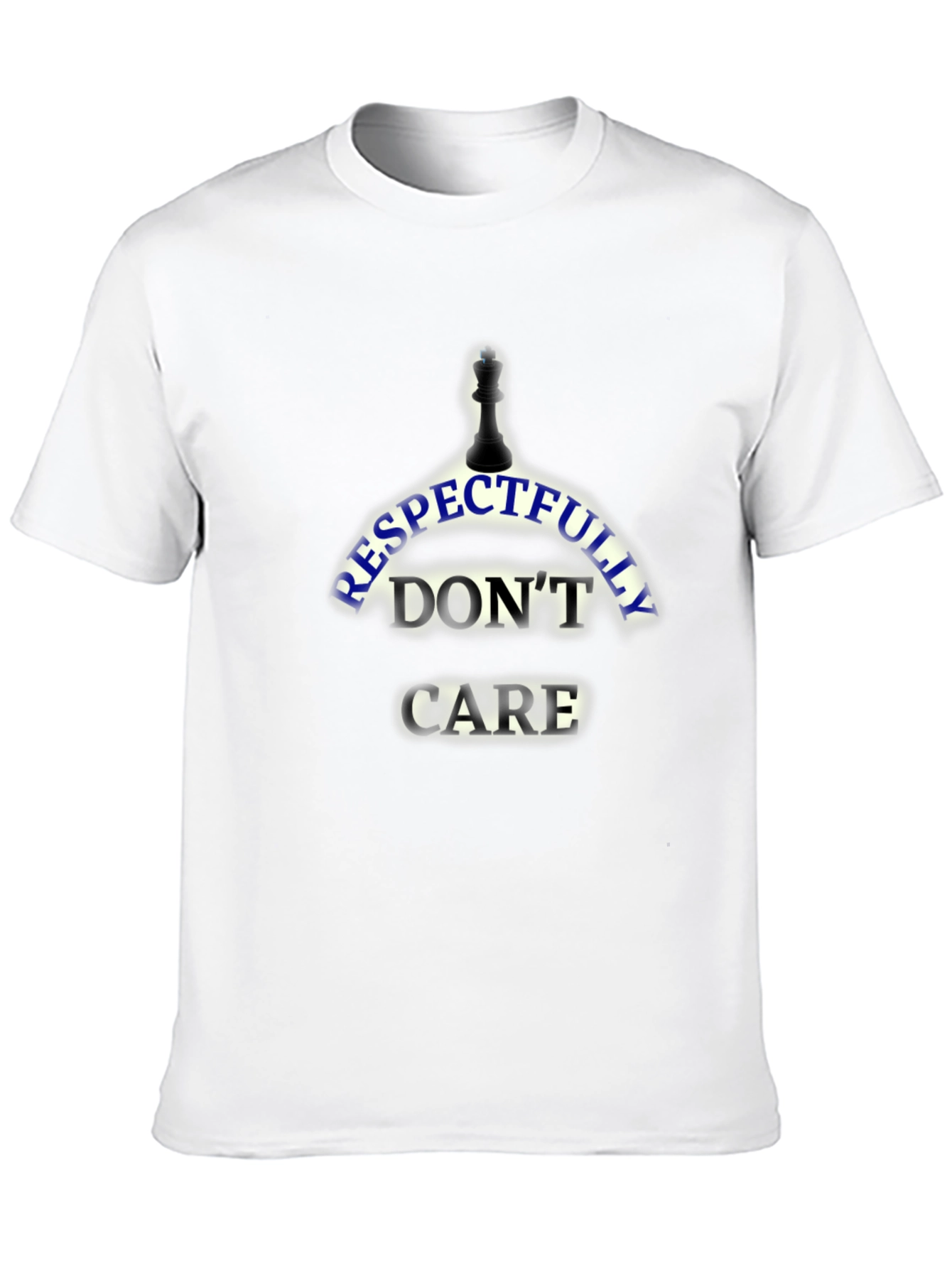 Respectfully Dont Care Black T-Shirt