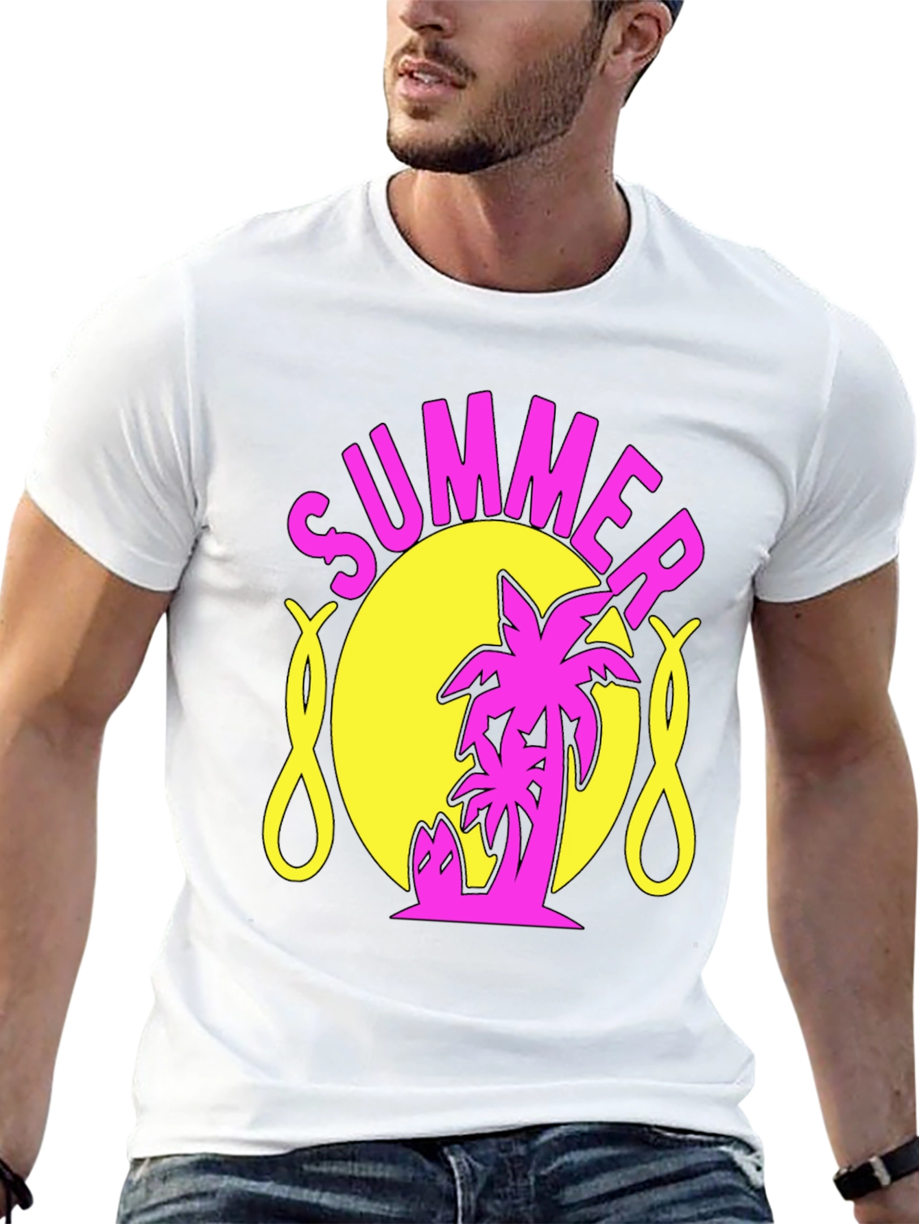 Summer Palm Graphic T-Shirt