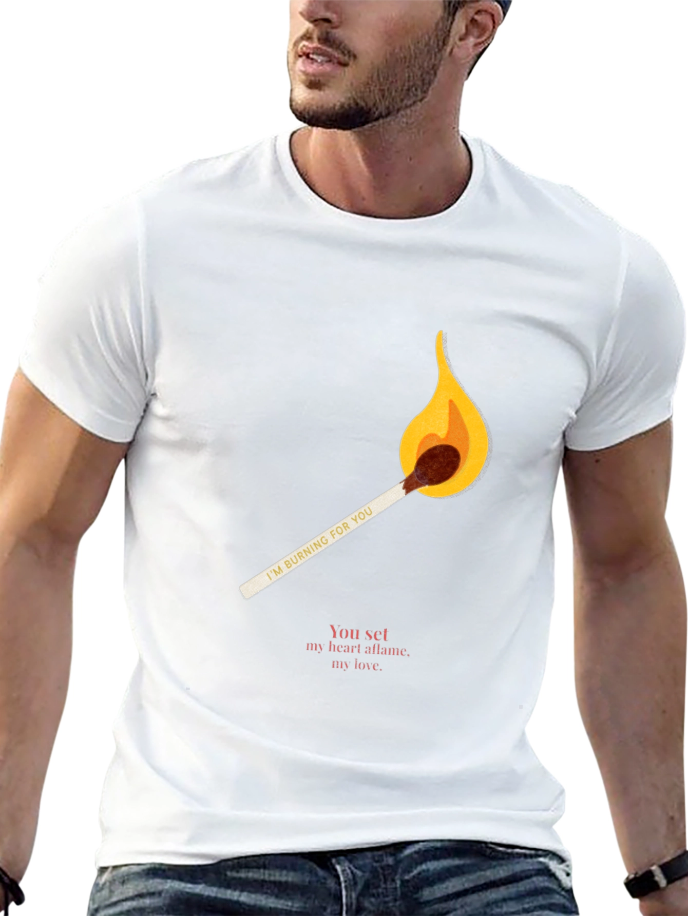 Burning Love Tee - Match Graphic T-Shirt