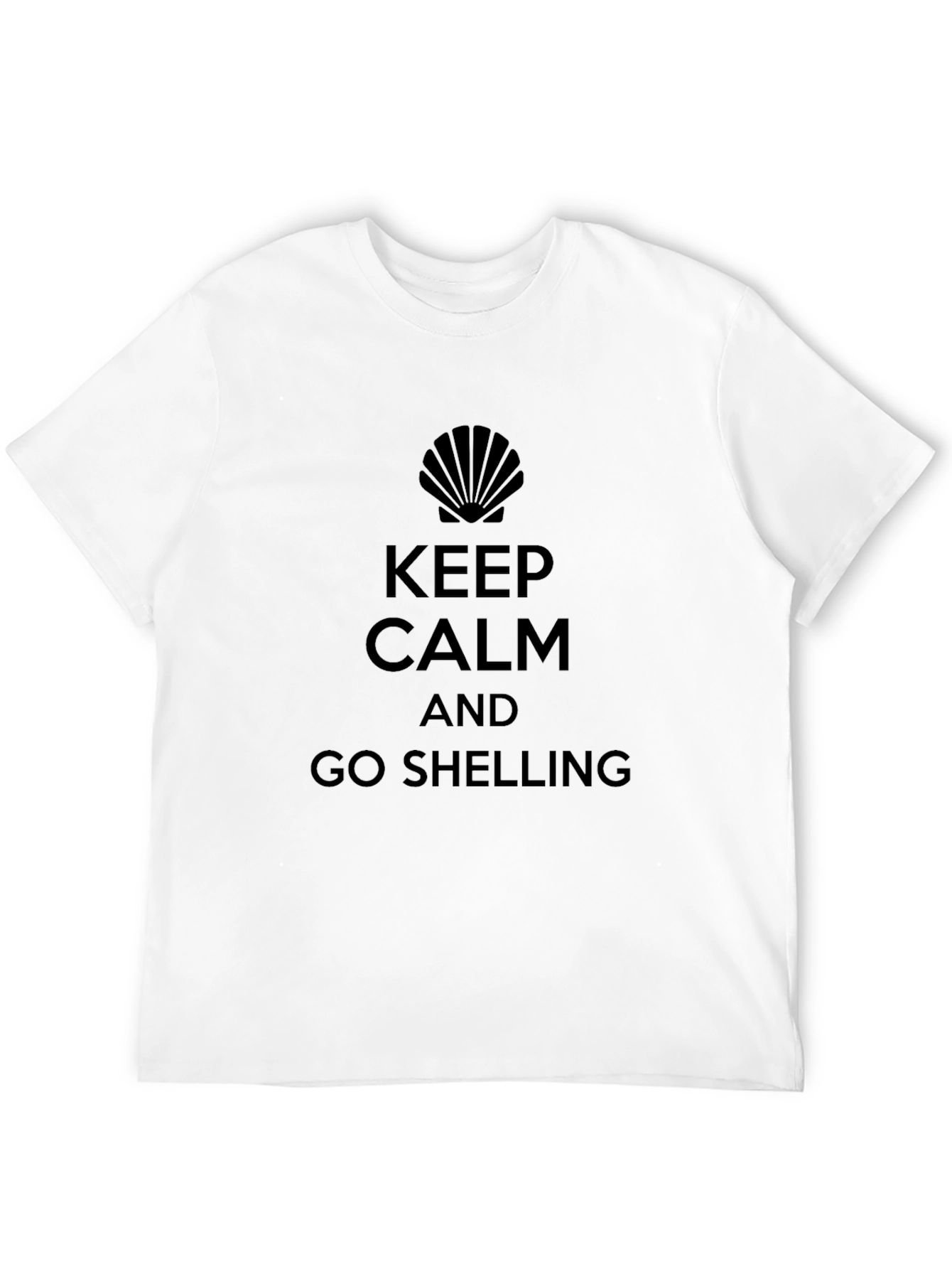 Keep Calm and Go Shelling Black T-Shirt