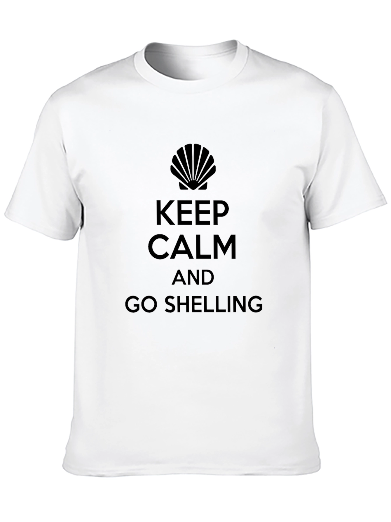 Keep Calm and Go Shelling Black T-Shirt