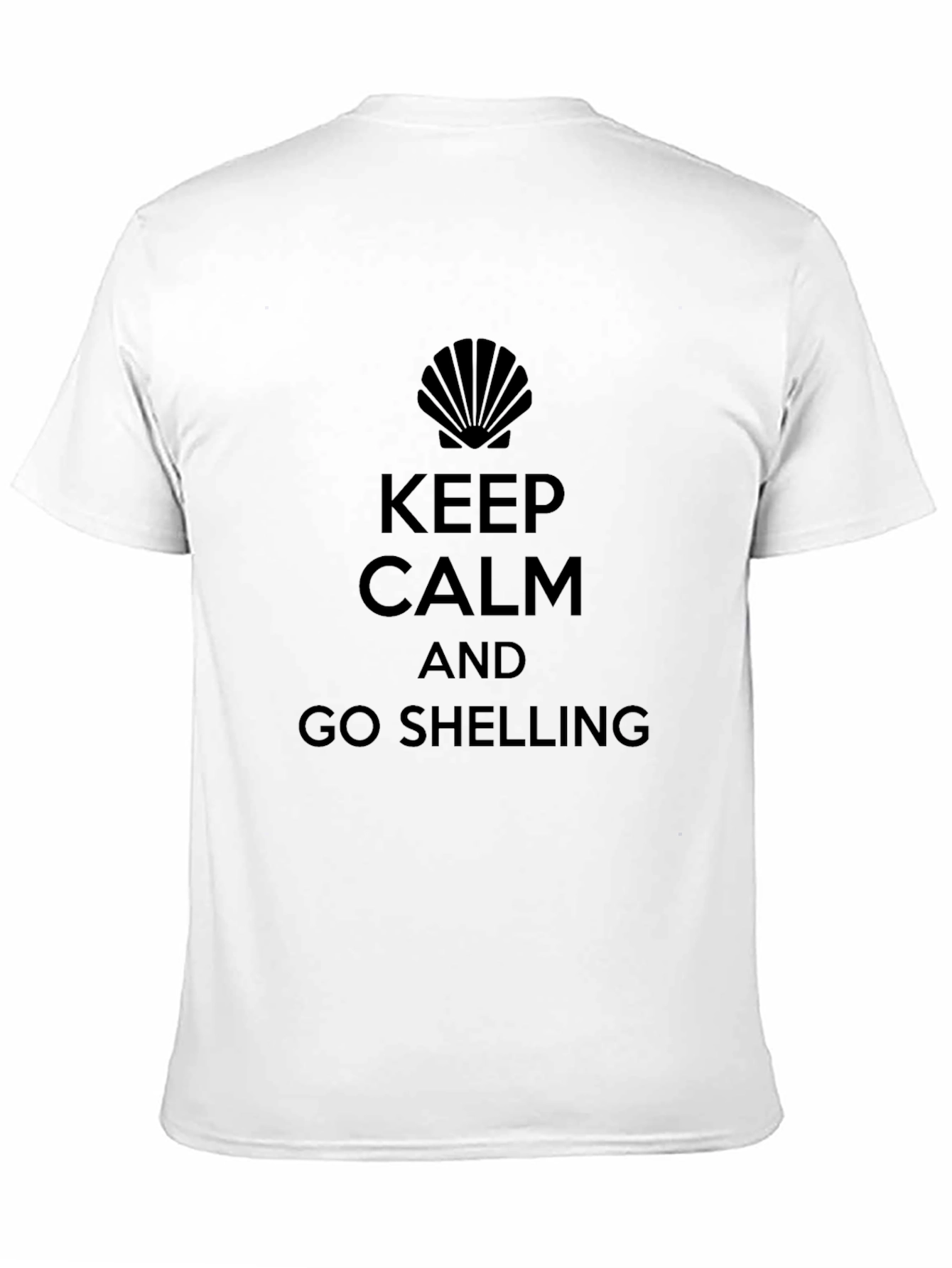 Keep Calm and Go Shelling Black T-Shirt
