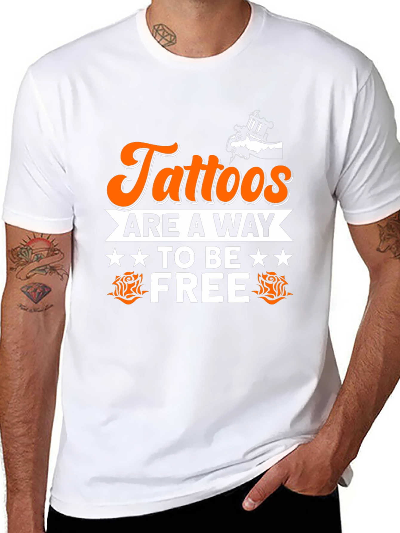 Tattoos Are A Way To Be Free Graphic T-Shirt