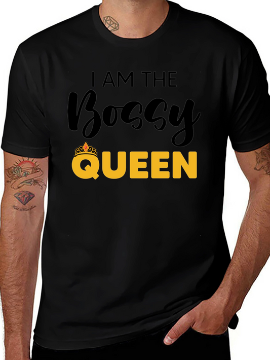Bossy Queen Black Graphic Tee