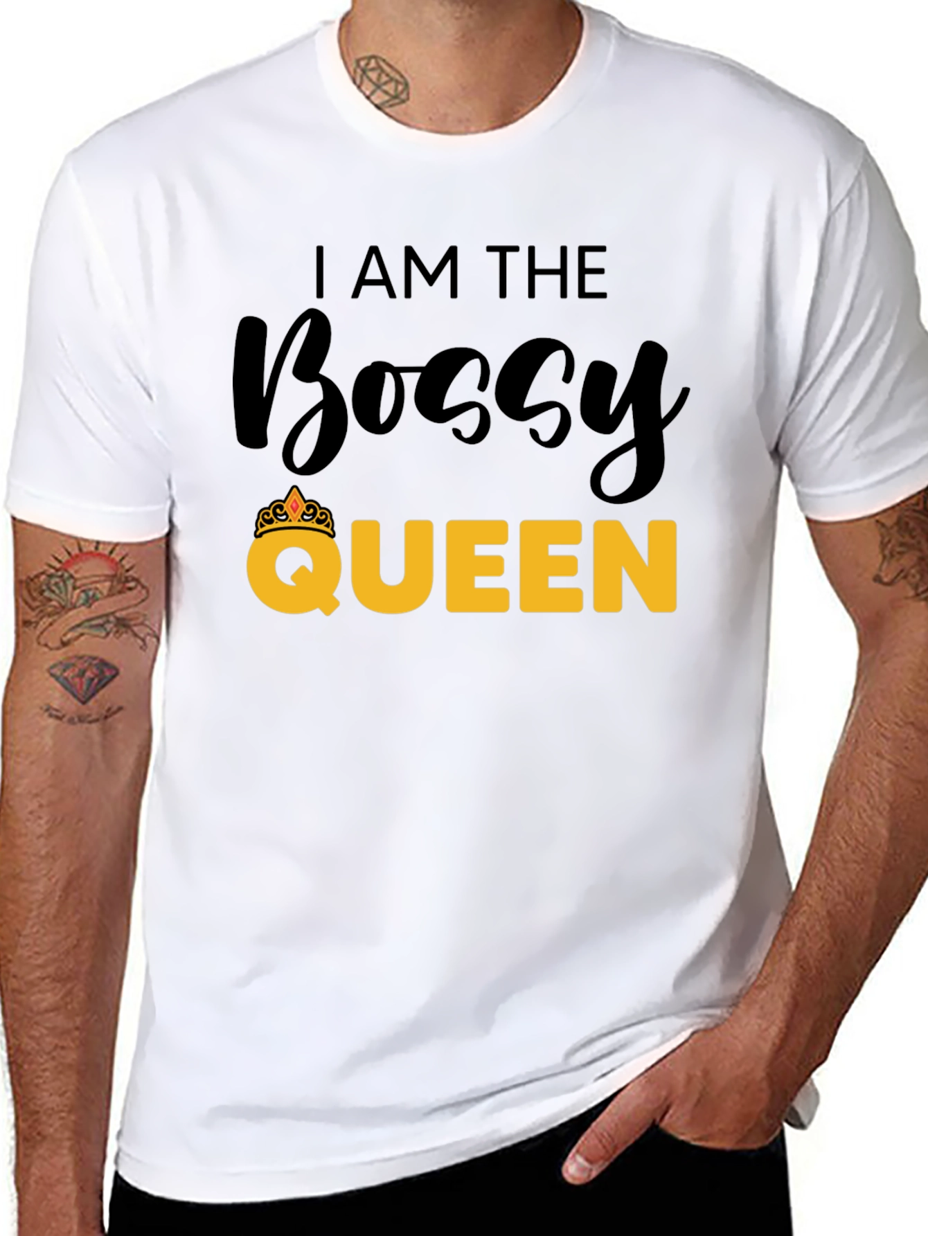 Bossy Queen Black Graphic Tee