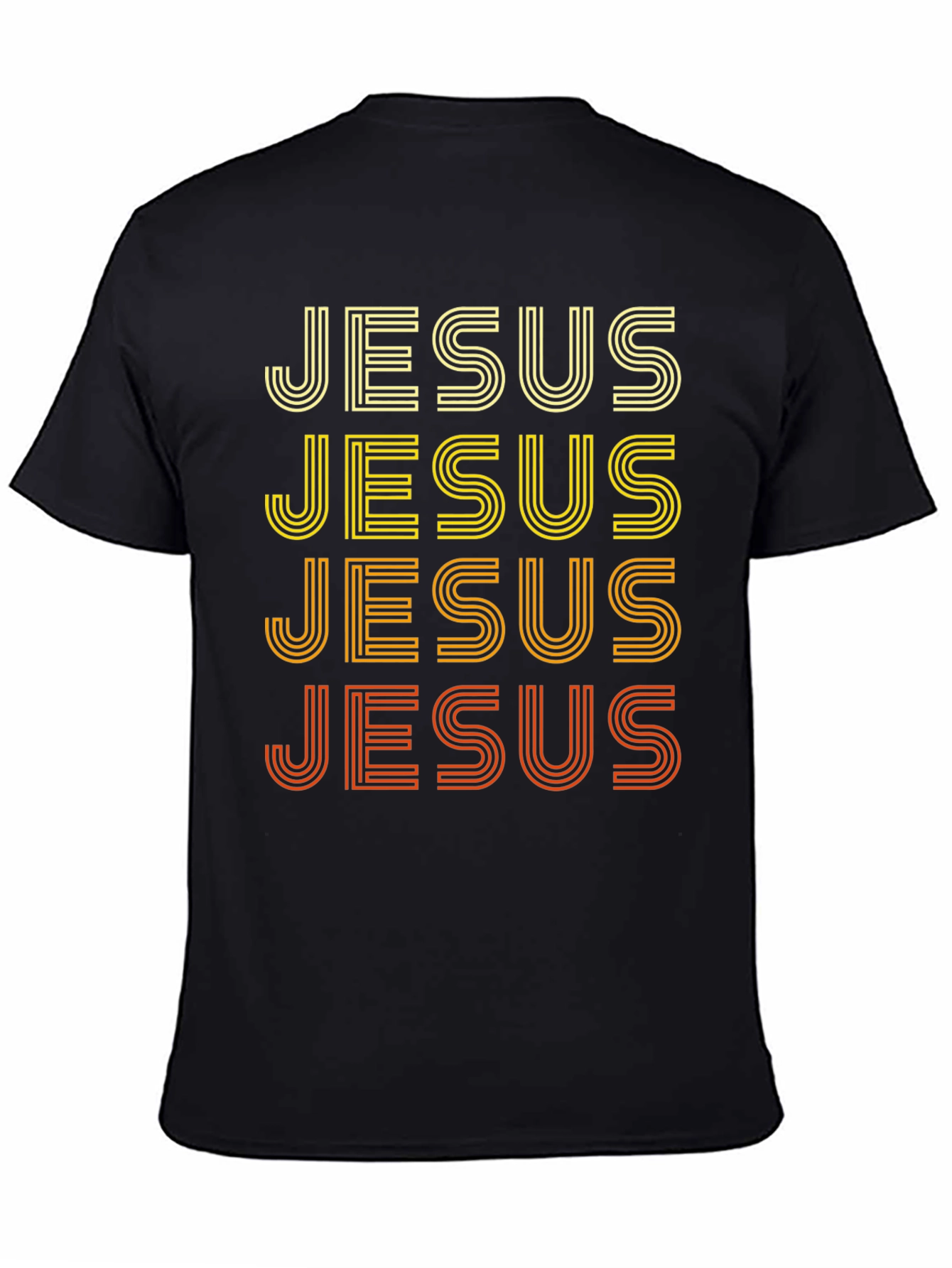 Retro Jesus T-Shirt - Black Graphic Tee