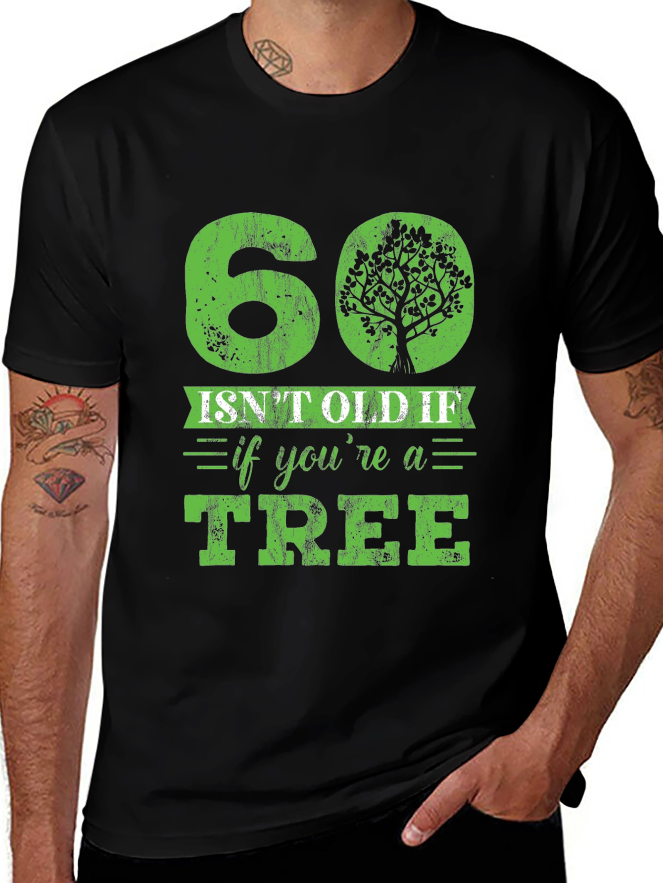Funny 60th Birthday Tree Graphic Tee