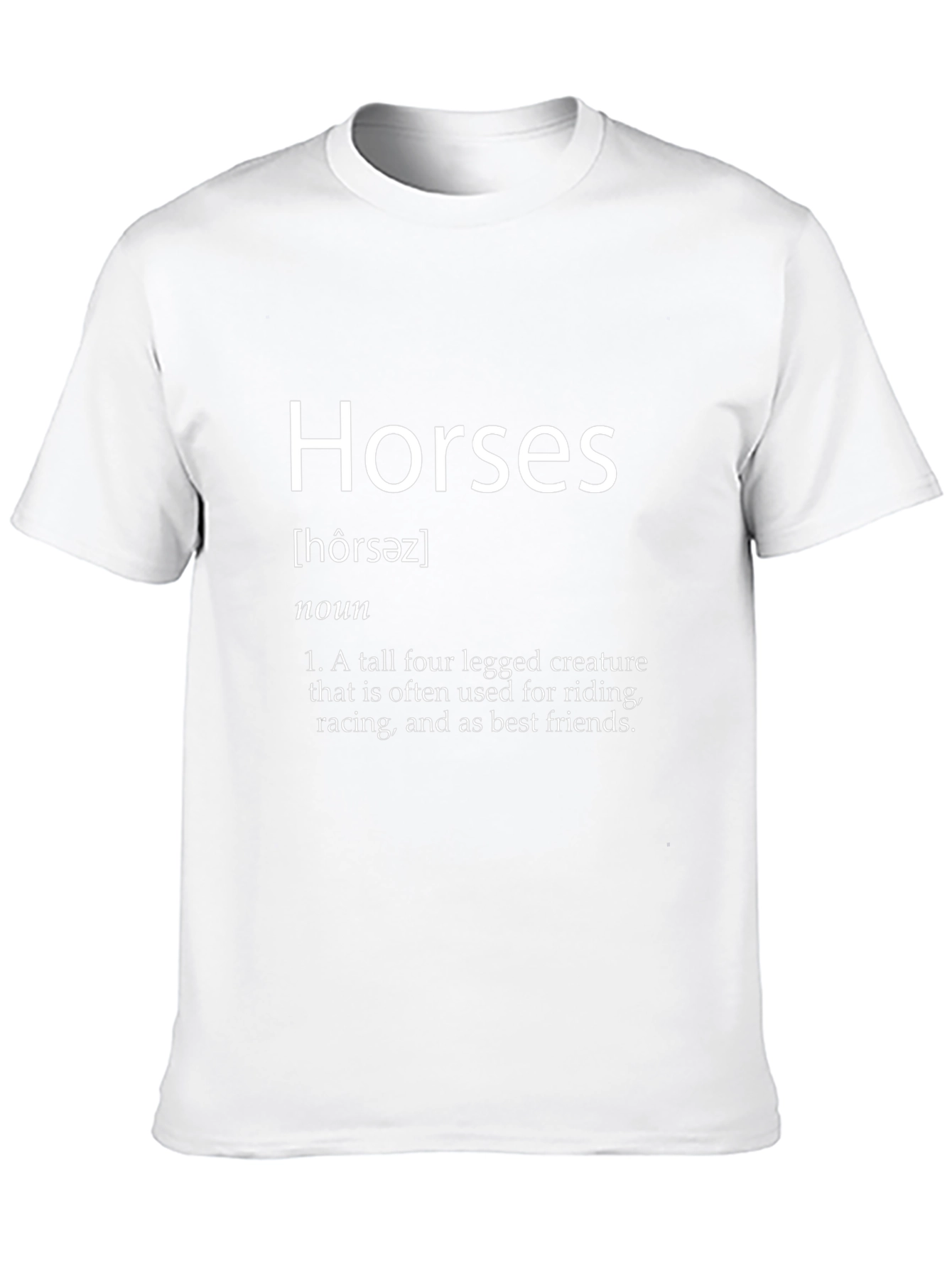 Horses Definition Graphic T-Shirt