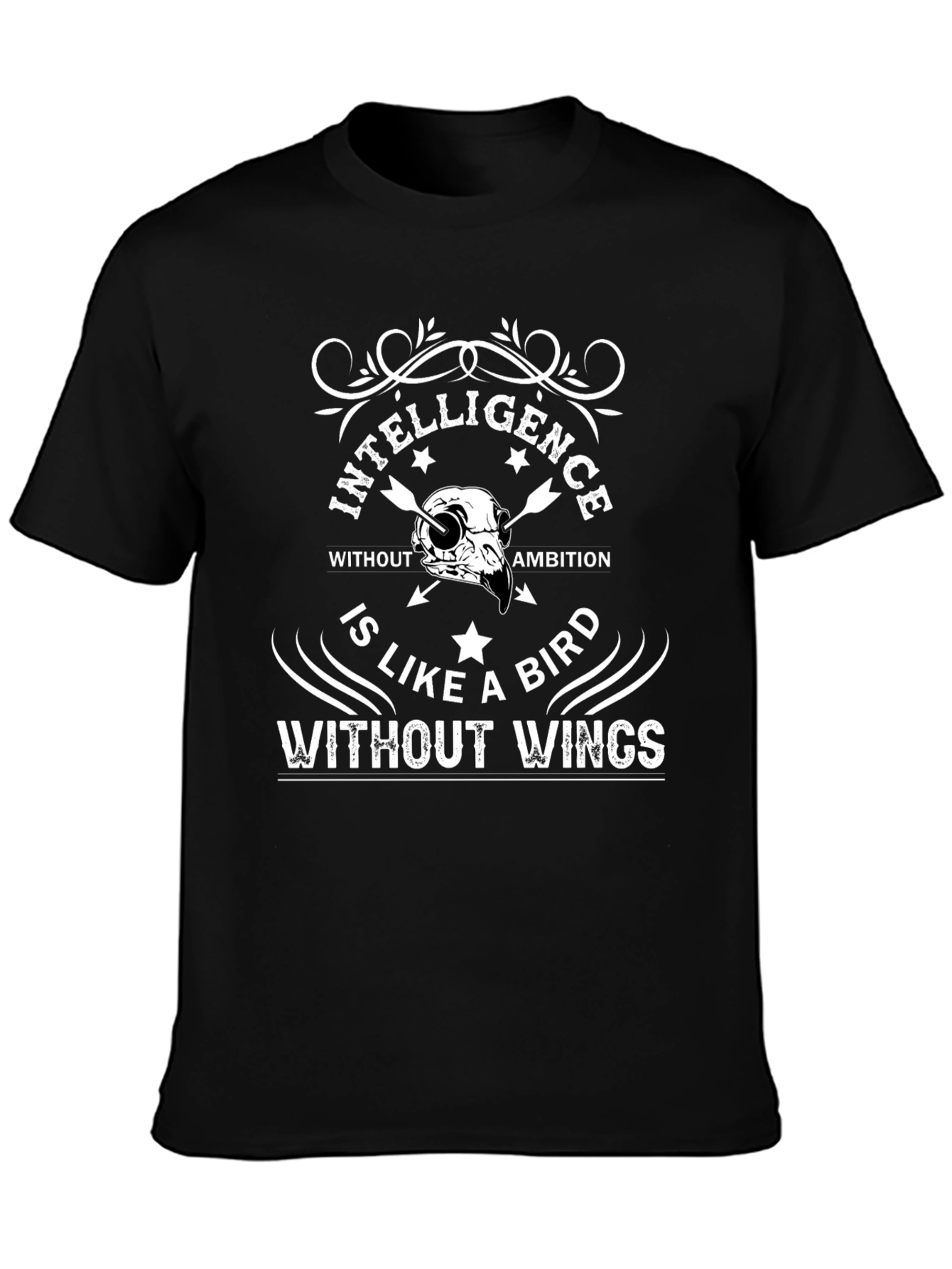 Intelligence Bird Graphic Tee - Premium Comfort