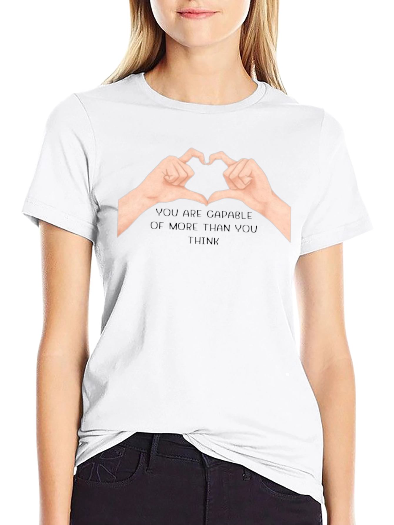 Heart Hands Graphic Tee - You Are Greater