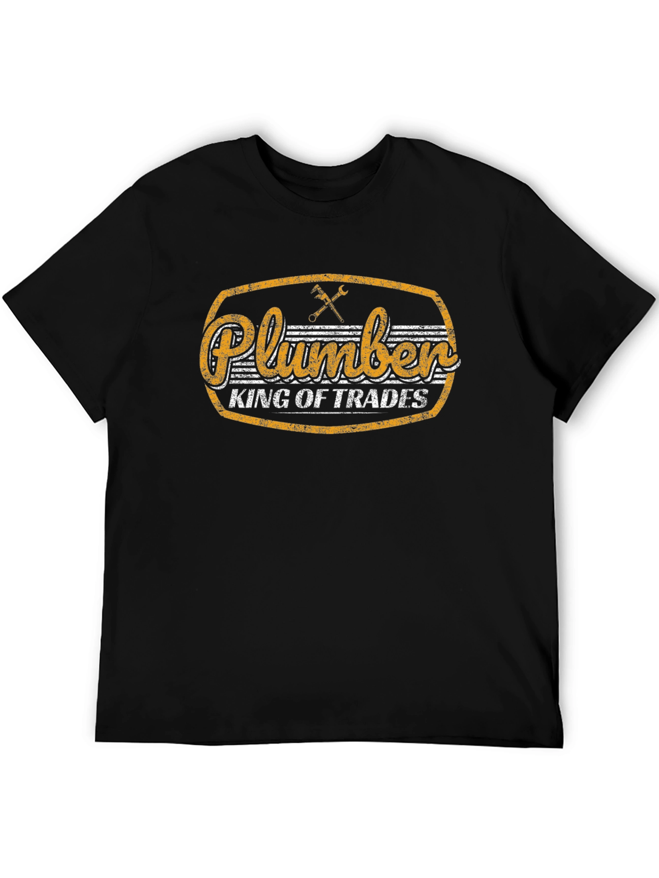 Plumber King of Trades Black T-Shirt