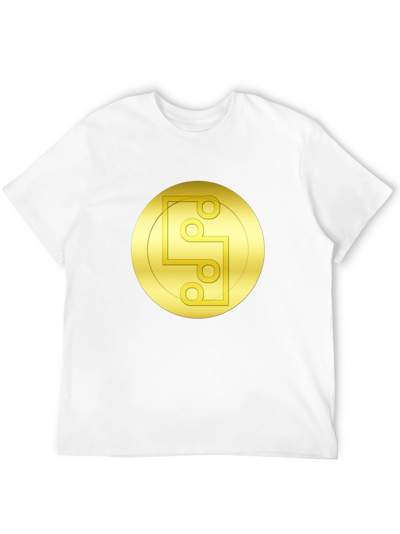 Golden Symbol Black Tee - Unique Graphic Design