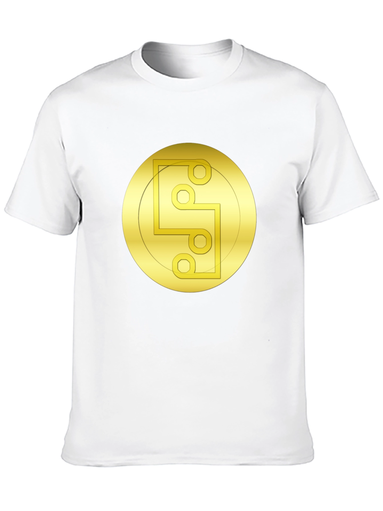 Golden Symbol Black Tee - Unique Graphic Design