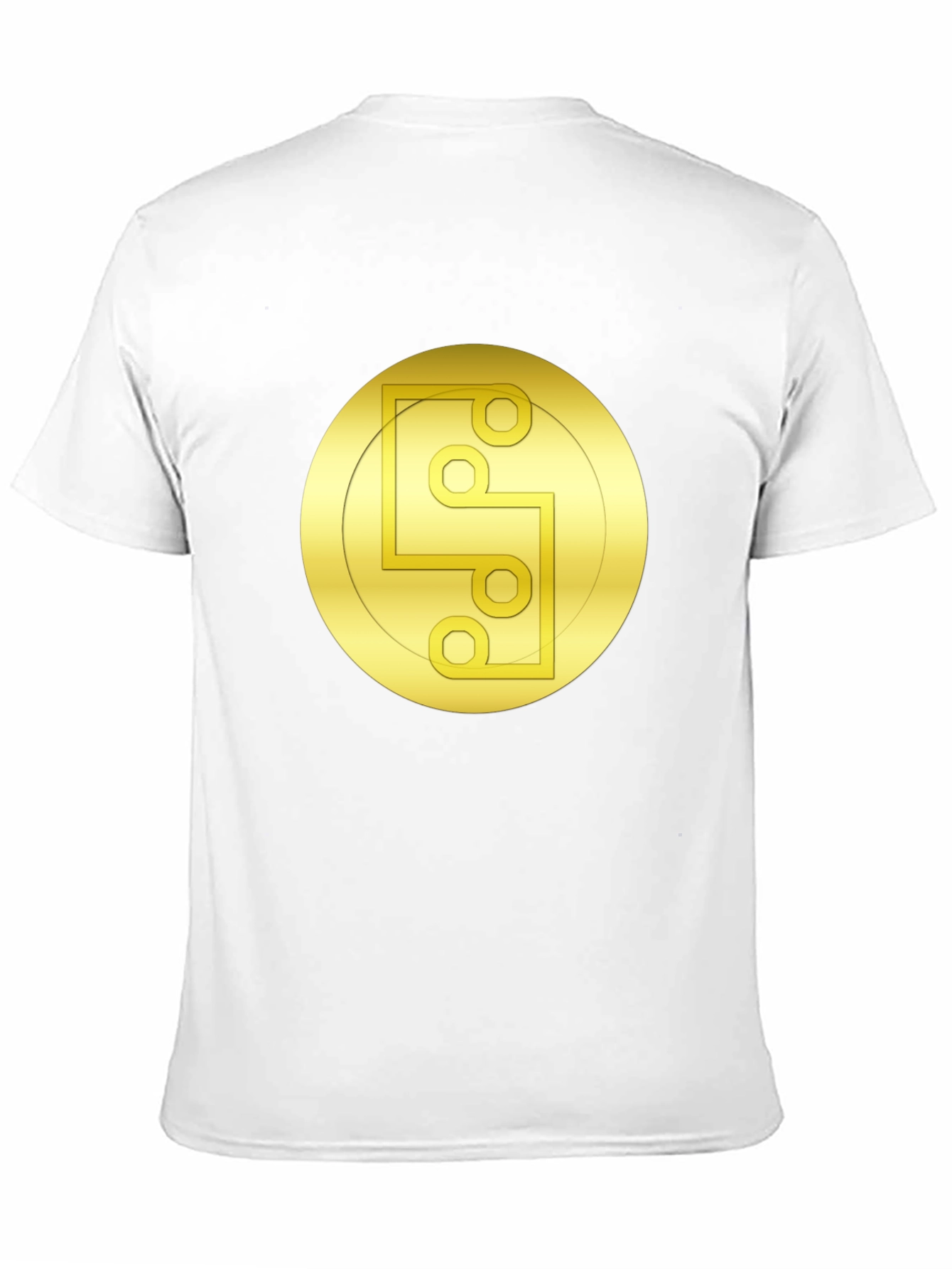 Golden Symbol Black Tee - Unique Graphic Design