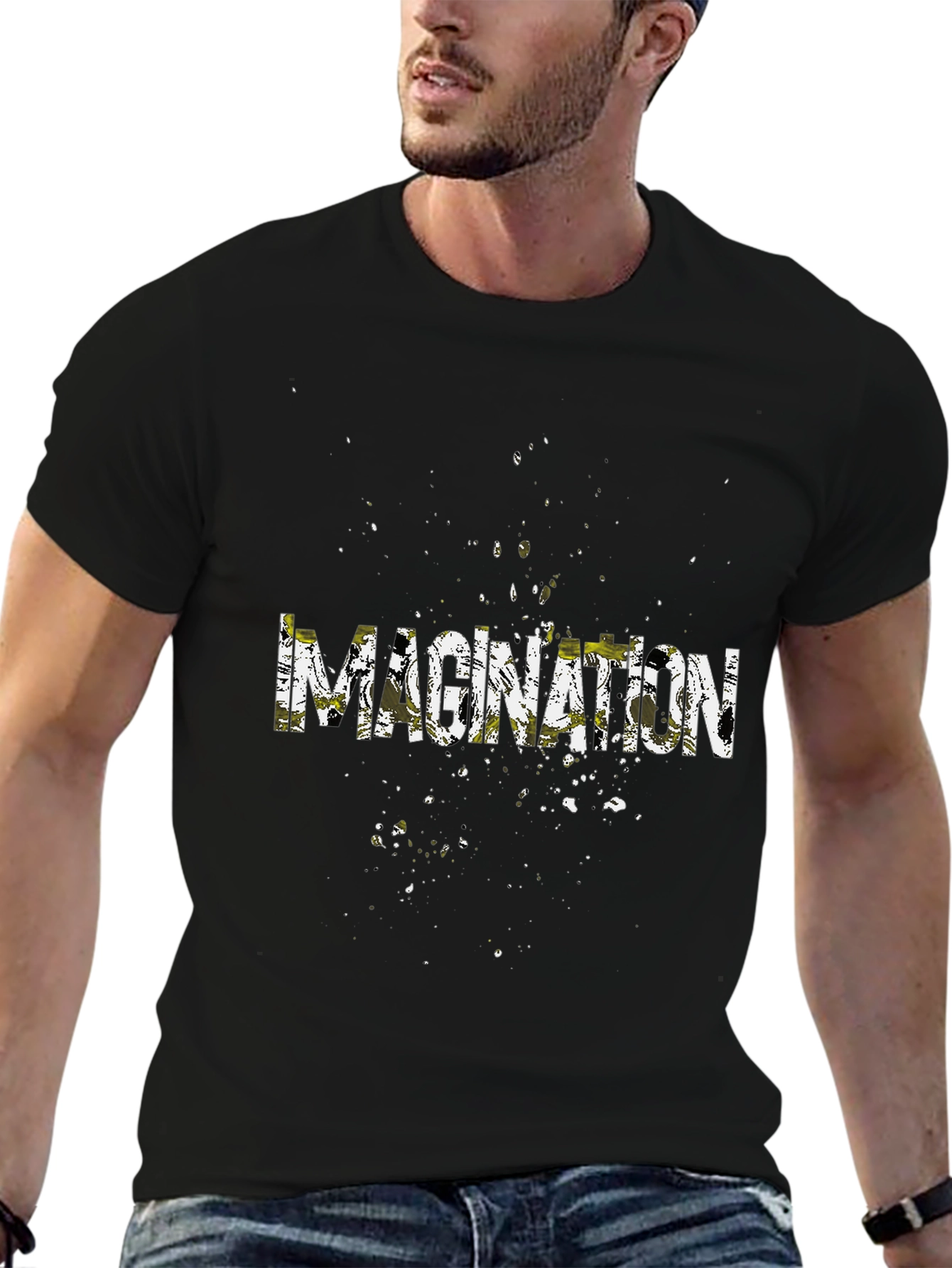 Imagination Graphic Tee - Mens Black T-Shirt