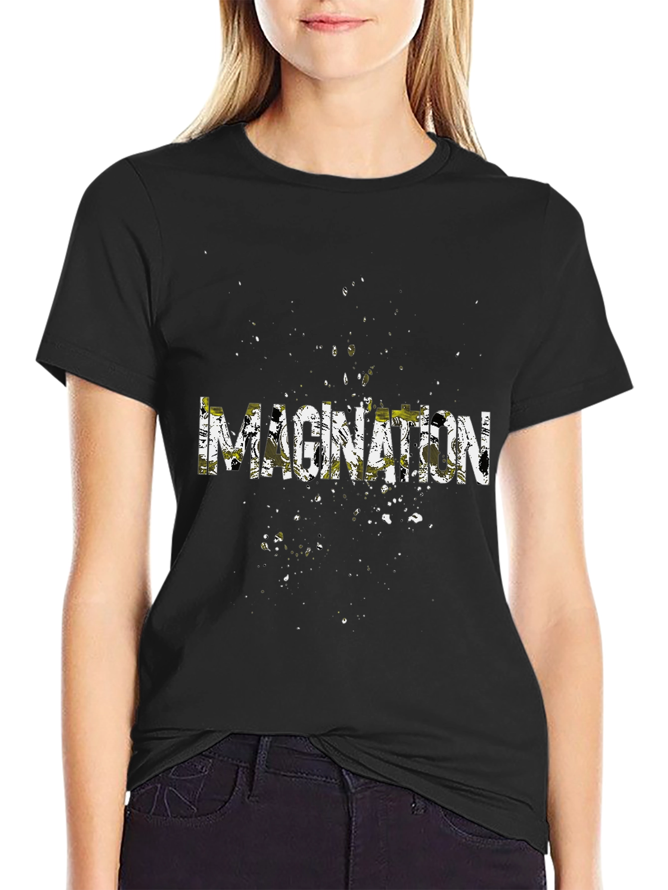 Imagination Graphic Tee - Mens Black T-Shirt