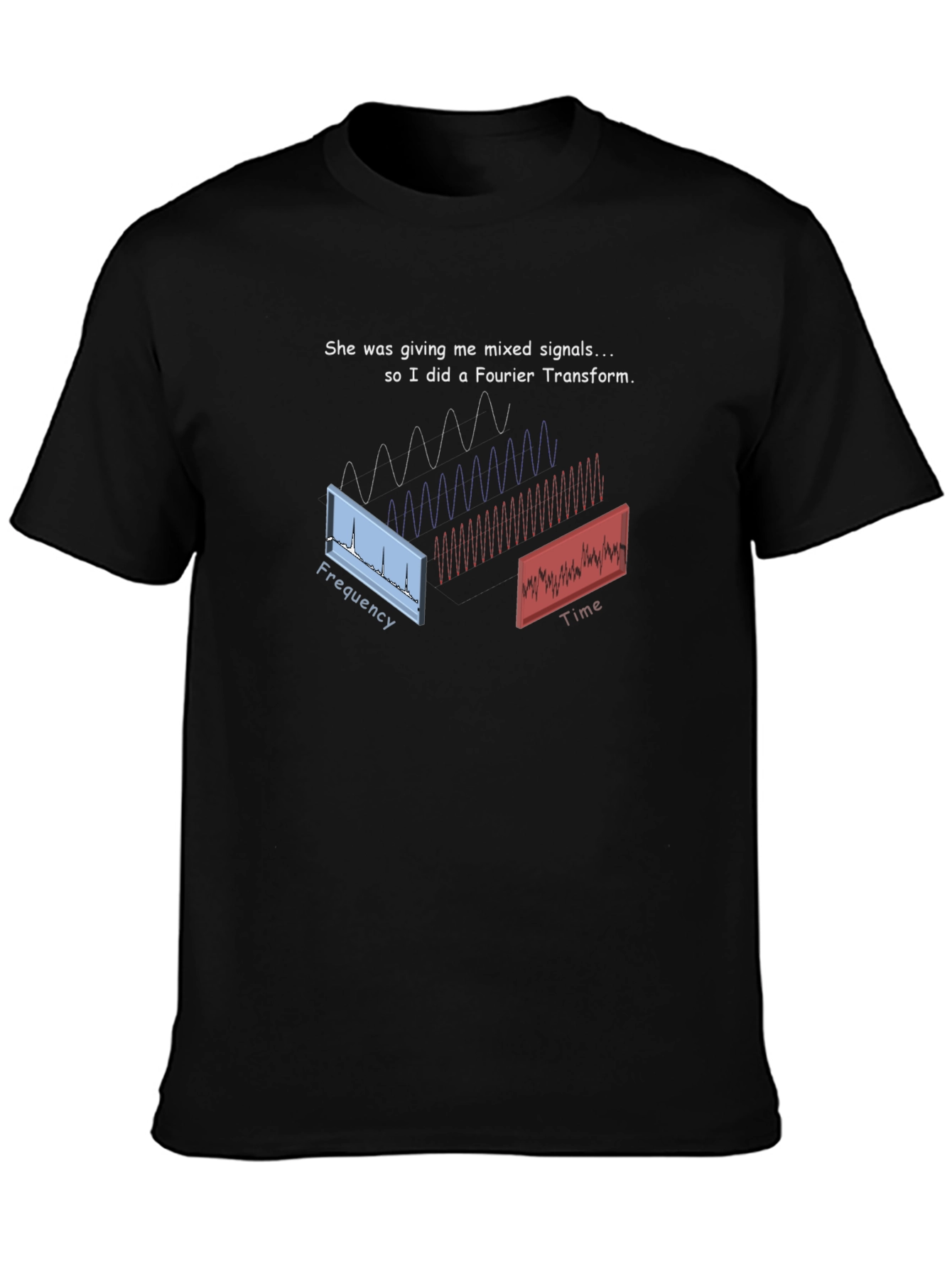 Fourier Transform T-Shirt - Mixed Signals Science Tee
